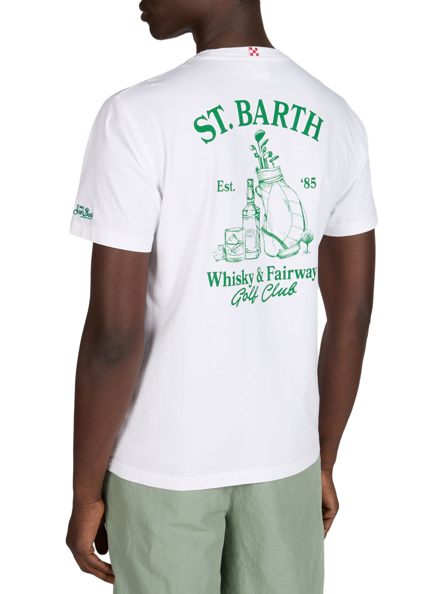 Straight cotton t-shirt MC2 SAINT BARTH White