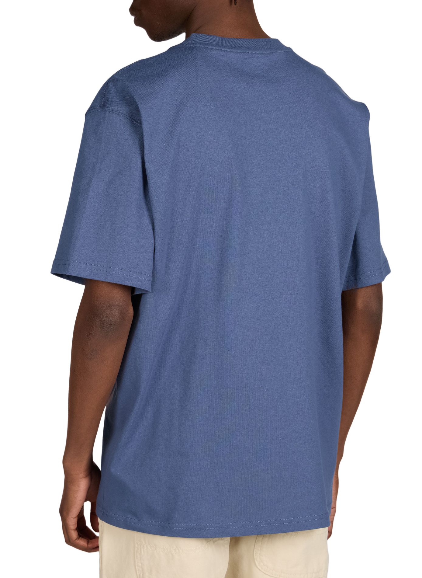 Short-sleeved cotton T-shirt with embroidered logo DICKIES Blue
