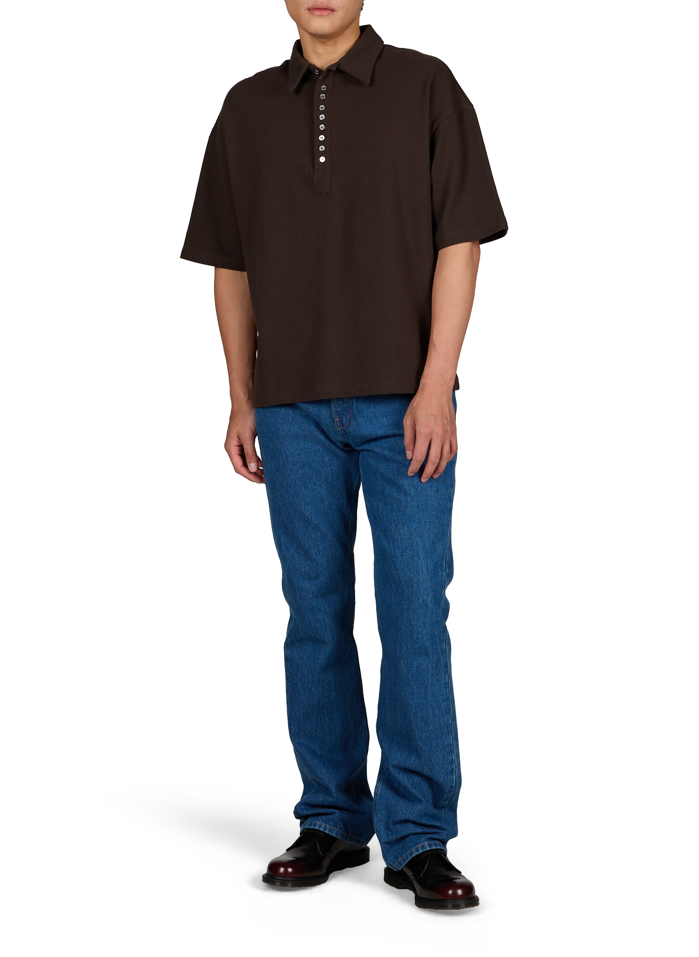 Straight cotton jeans JIL SANDER Blue