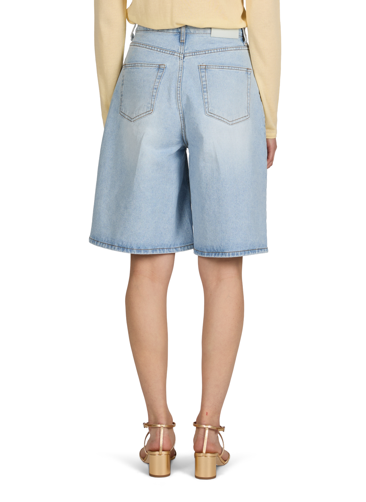 Dyed cotton shorts DUNST Blue