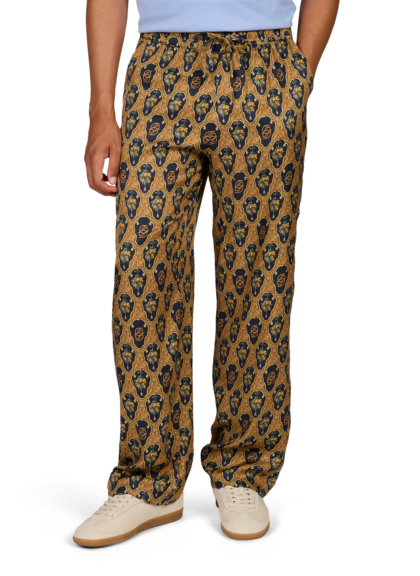 Fluid Baroque Raisin Pants DROLE DE MONSIEUR Multicolour