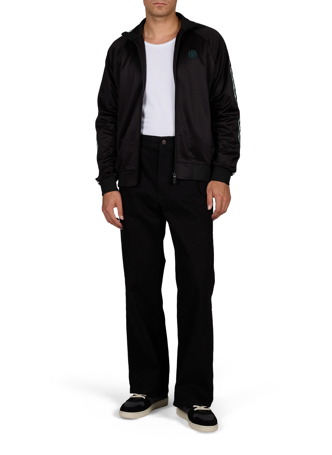 Zippered high neck sweatshirt DROLE DE MONSIEUR Black