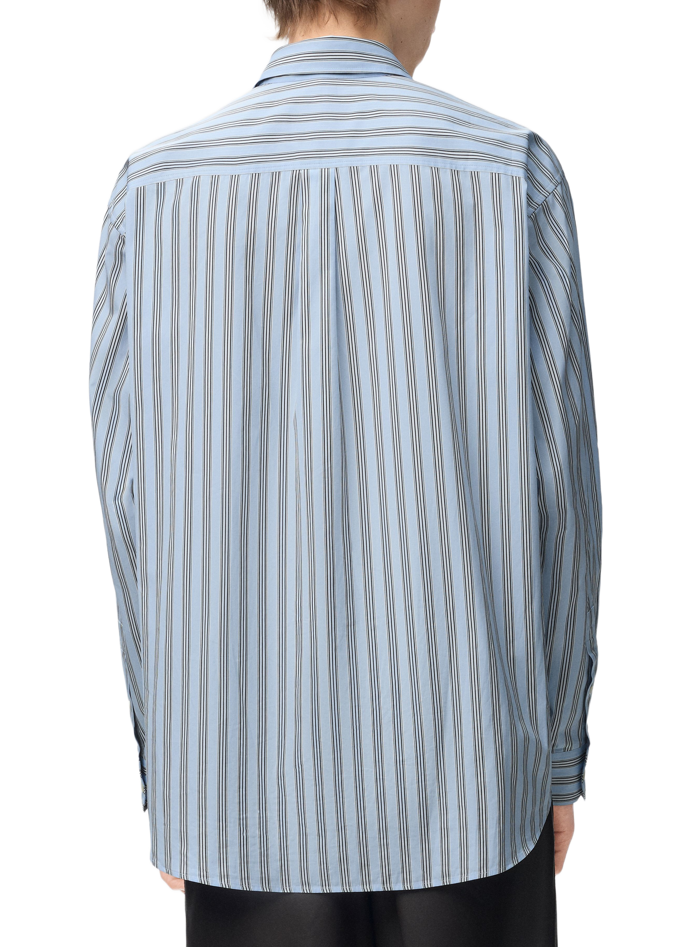 Striped shirt in cotton poplin. LOEWE Blue
