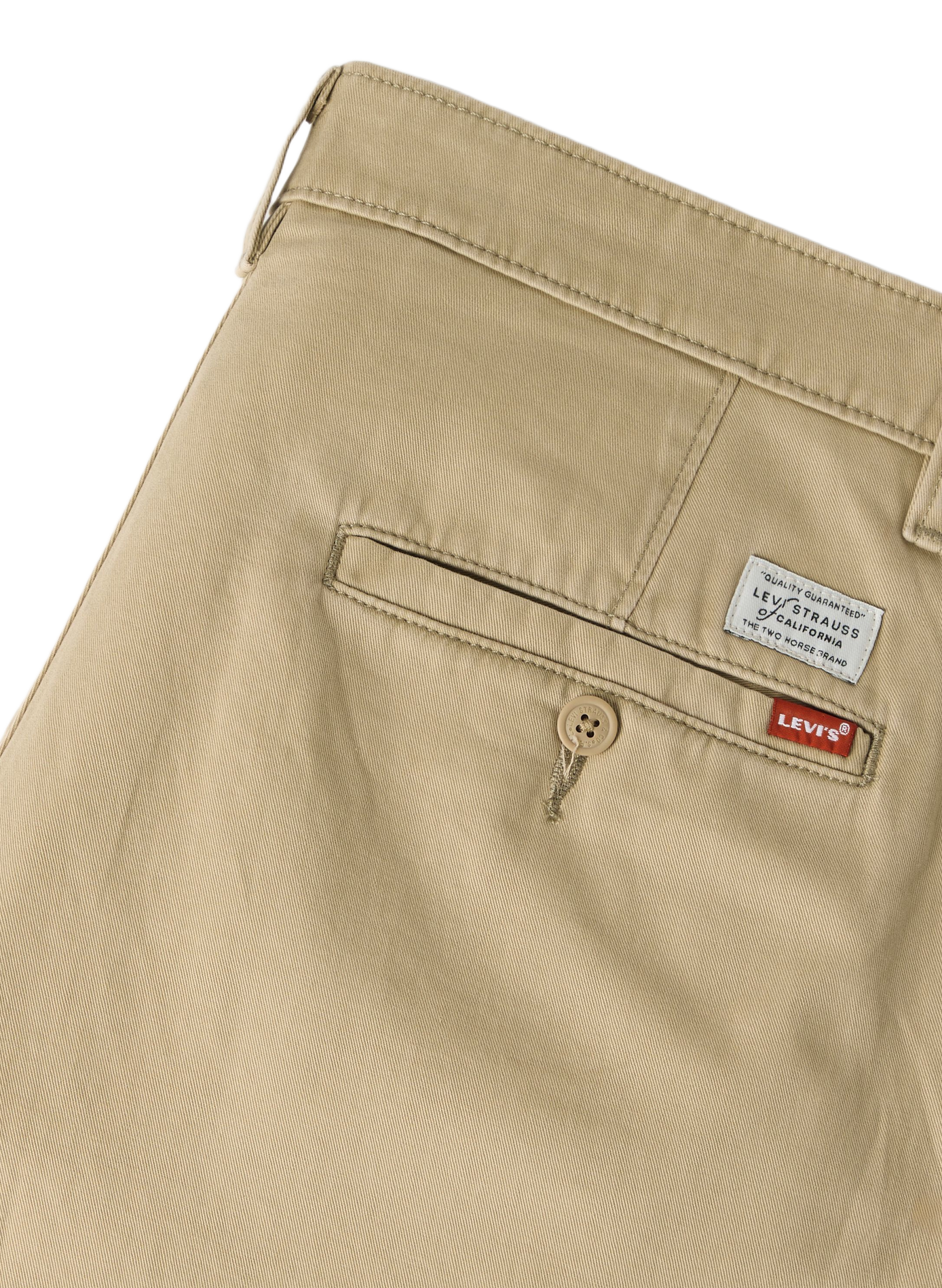 Weite High-Waist Baumwollhose LEVI'S Beige
