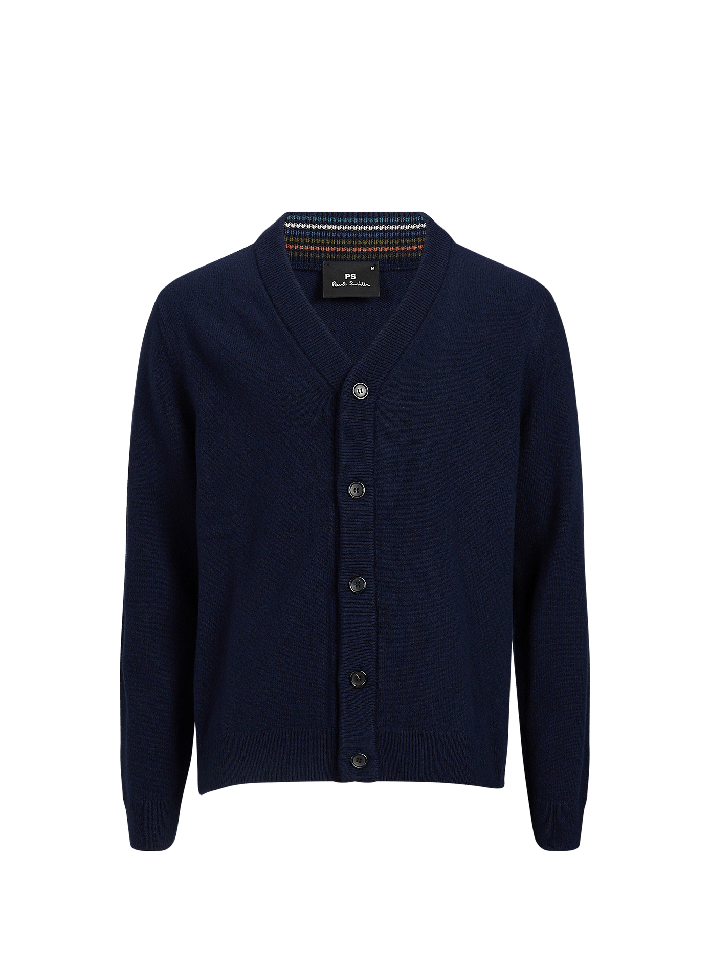 Straight-cut merino wool cardigan PAUL SMITH Blue