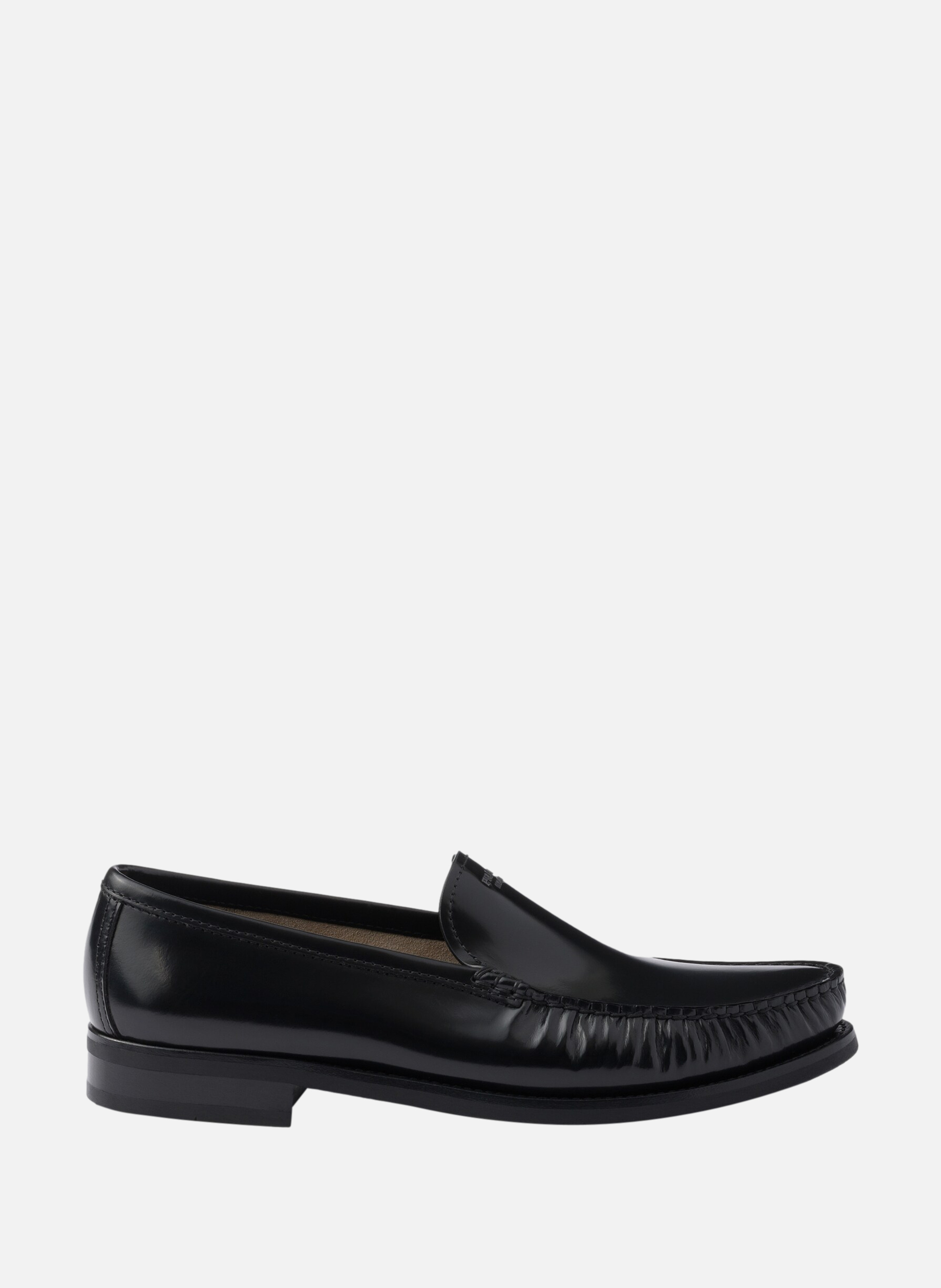 Mocassins en cuir brossé PRADA Noir