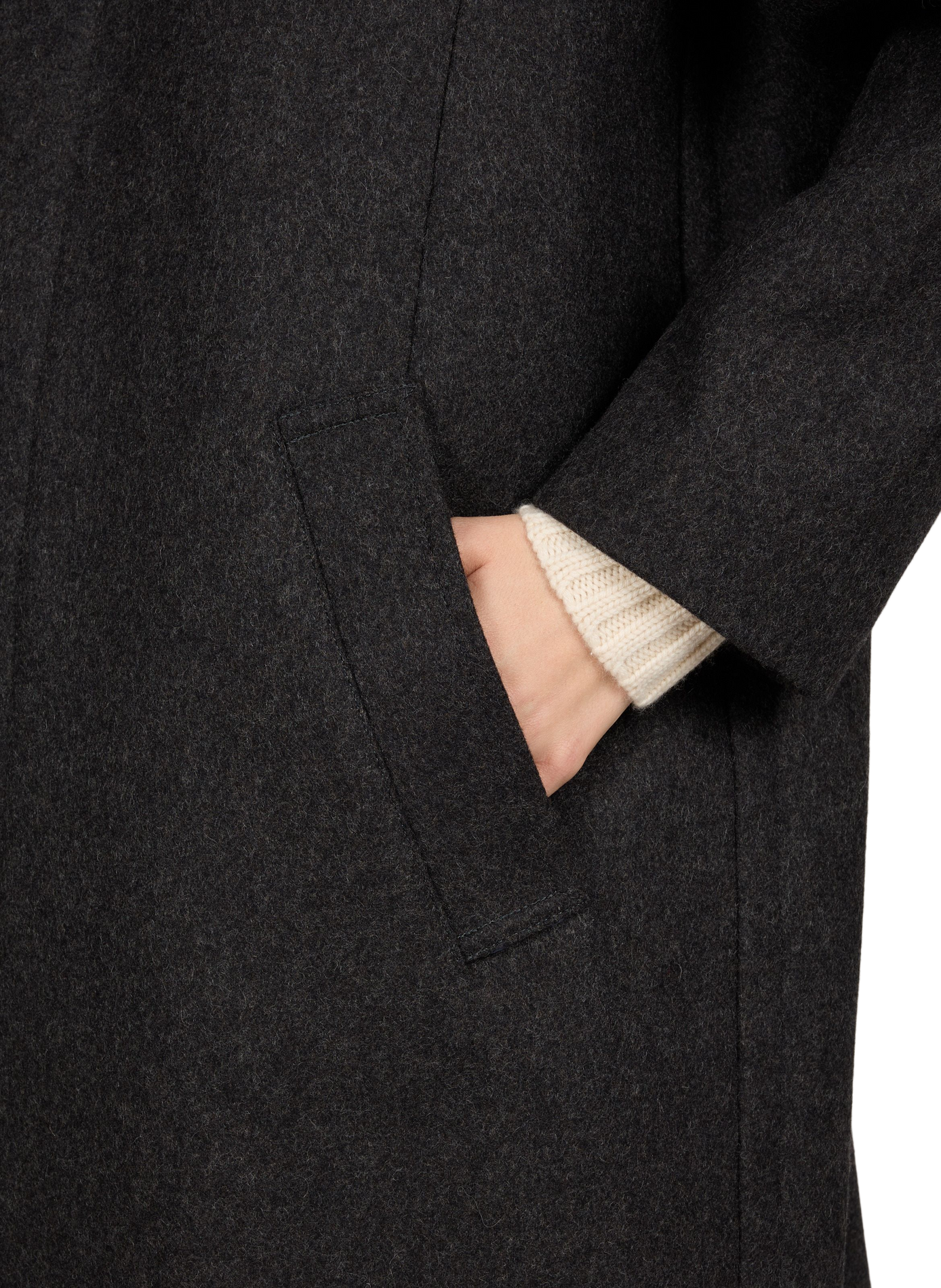 Long Gaia coat in a wool blend A.P.C. Grey