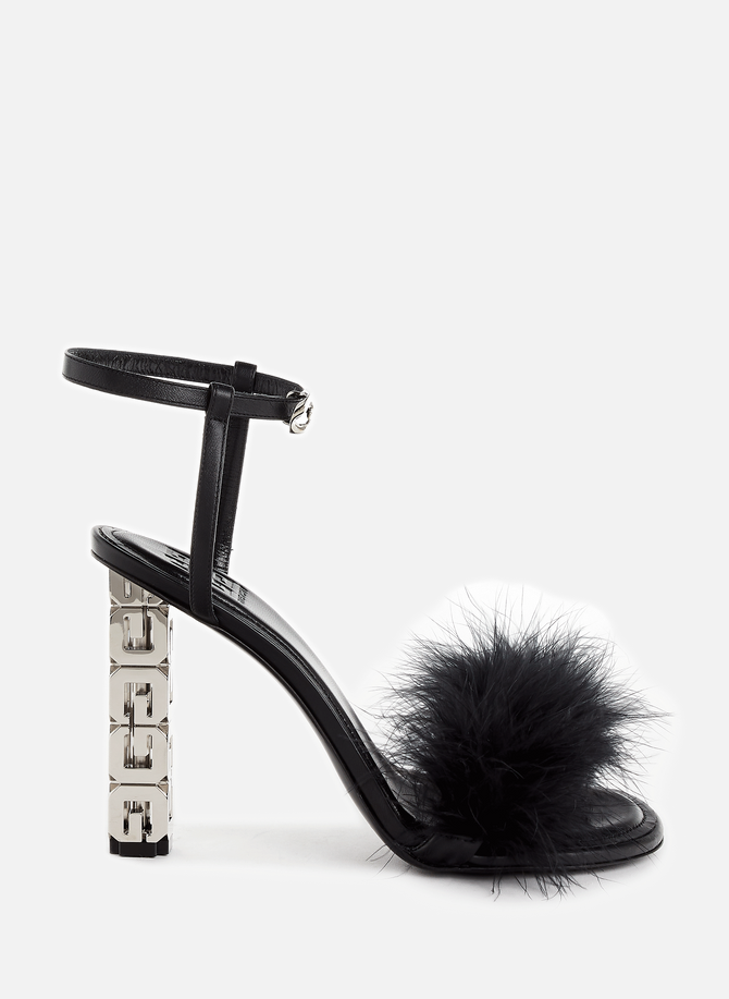 G Cube leather heeled sandals GIVENCHY
