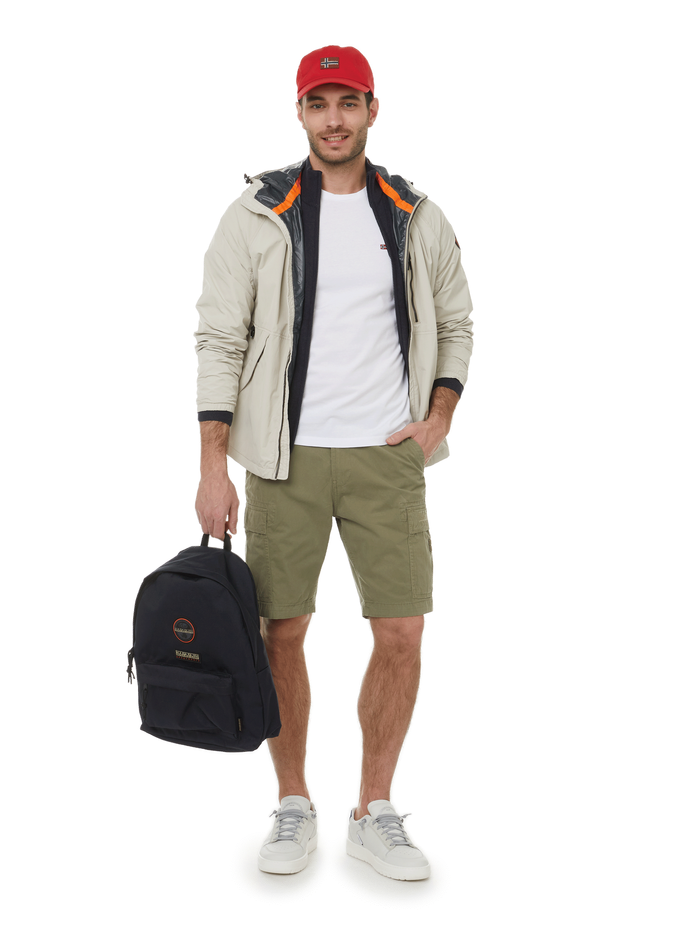 Round-neck cotton T-shirt NAPAPIJRI White