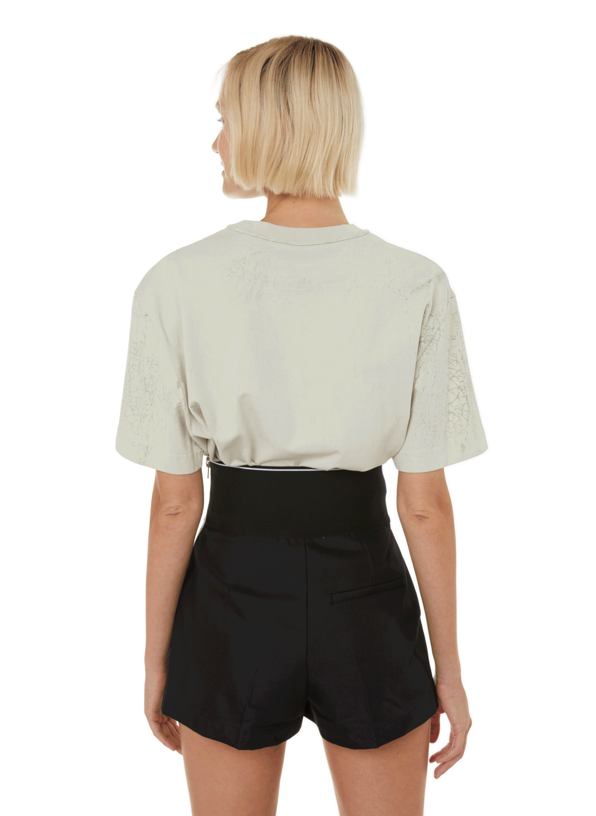 Cotton T-shirt with logo  ALEXANDER WANG Grey