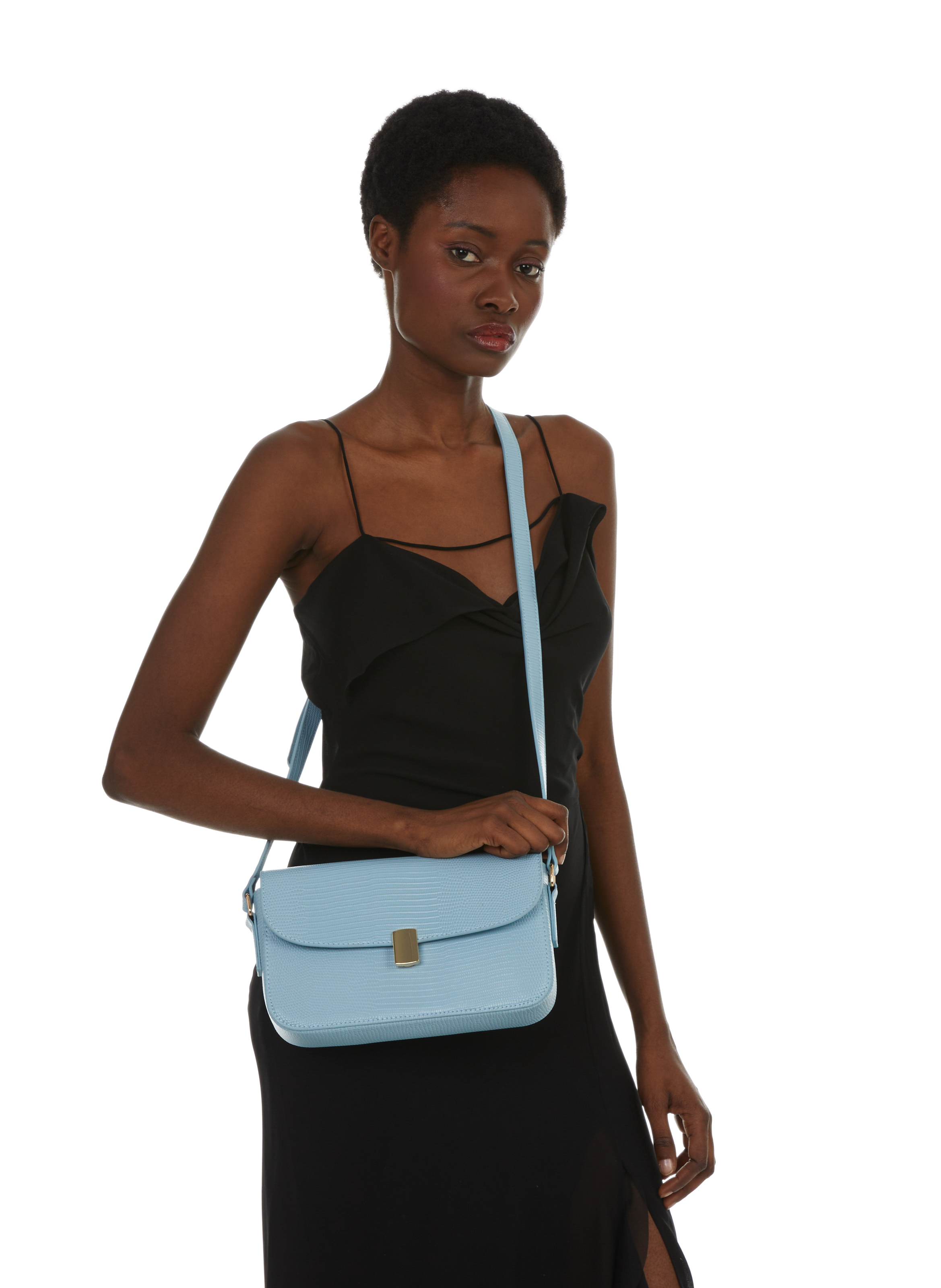 Textured shoulder bag  AU PRINTEMPS PARIS Blue