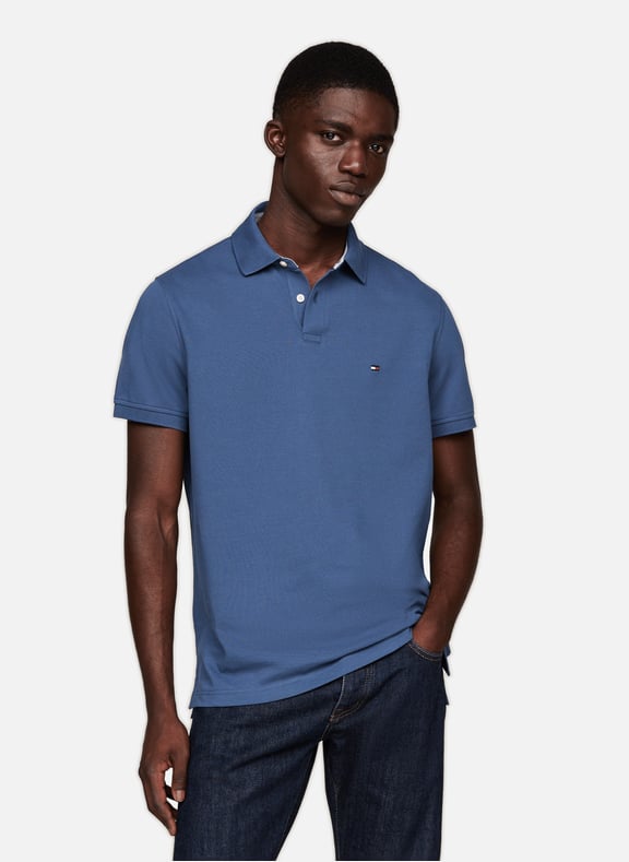 Polo en coton organique Bleu by TOMMY HILFIGER TOMMY HILFIGER Polo en coton organique Bleu