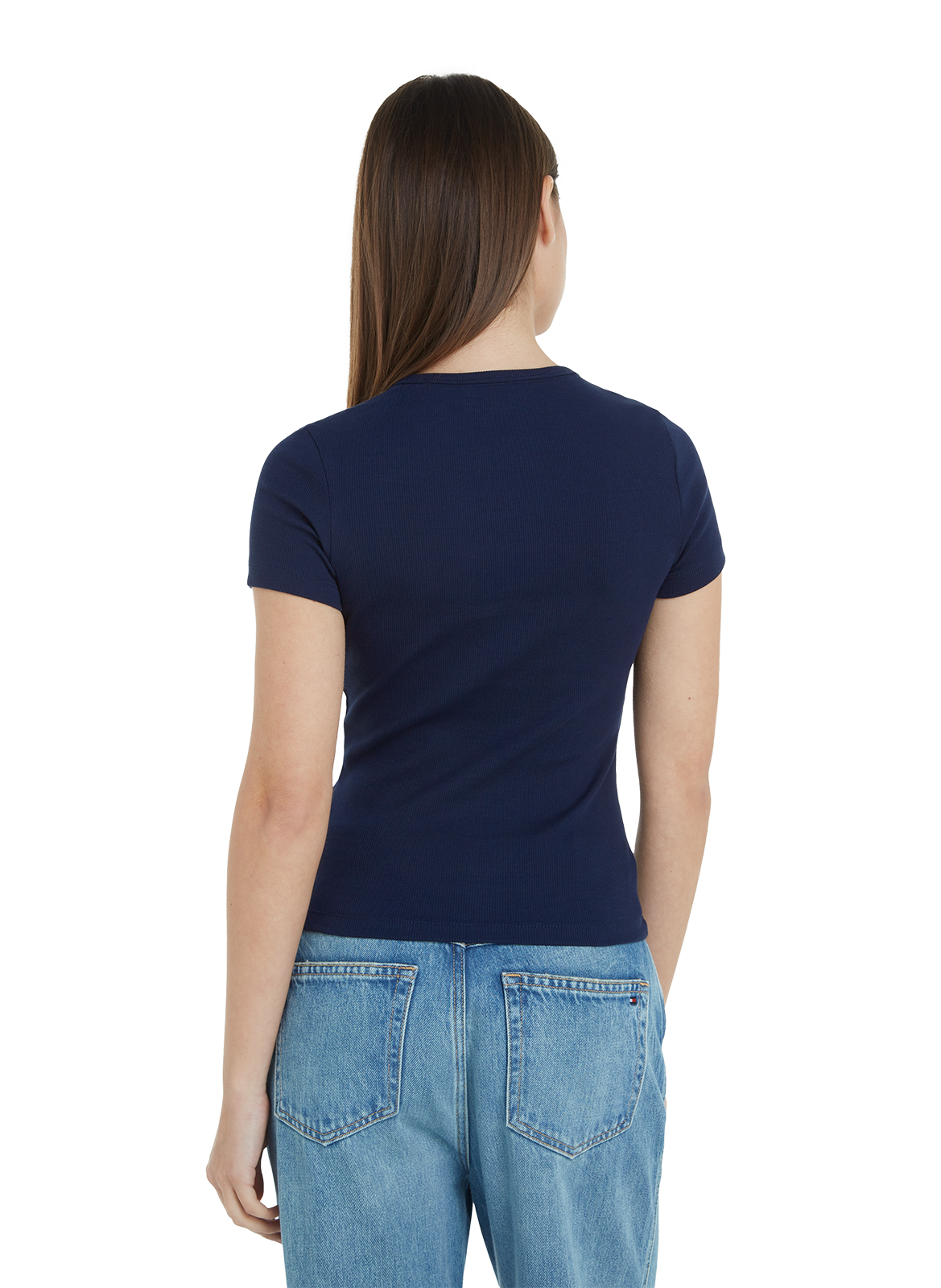 Cotton Logo T-shirt TOMMY HILFIGER Blue