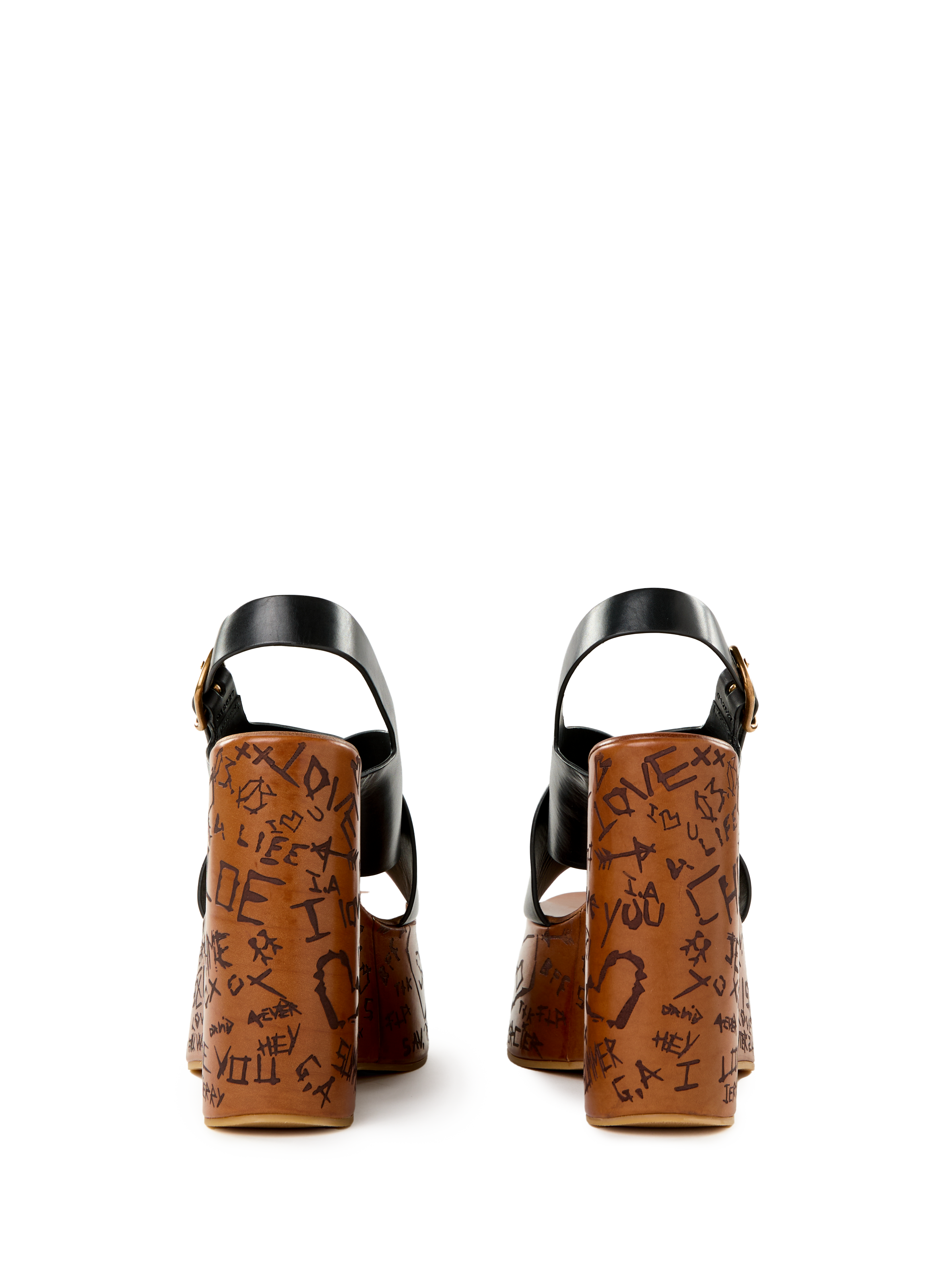 Maxime wedge sandals CHLOÉ Black