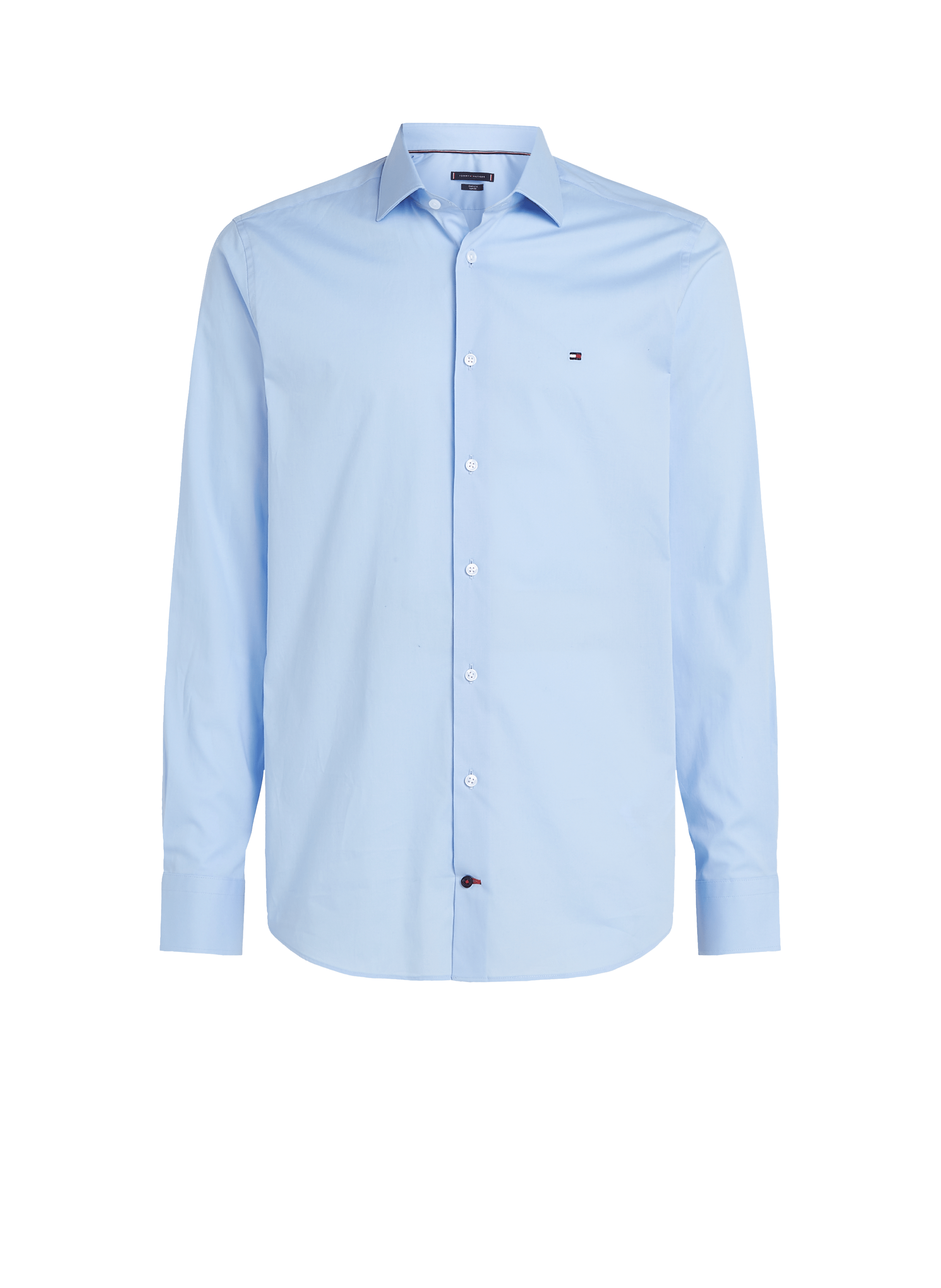 Chemise ajustée en coton  TOMMY HILFIGER Bleu