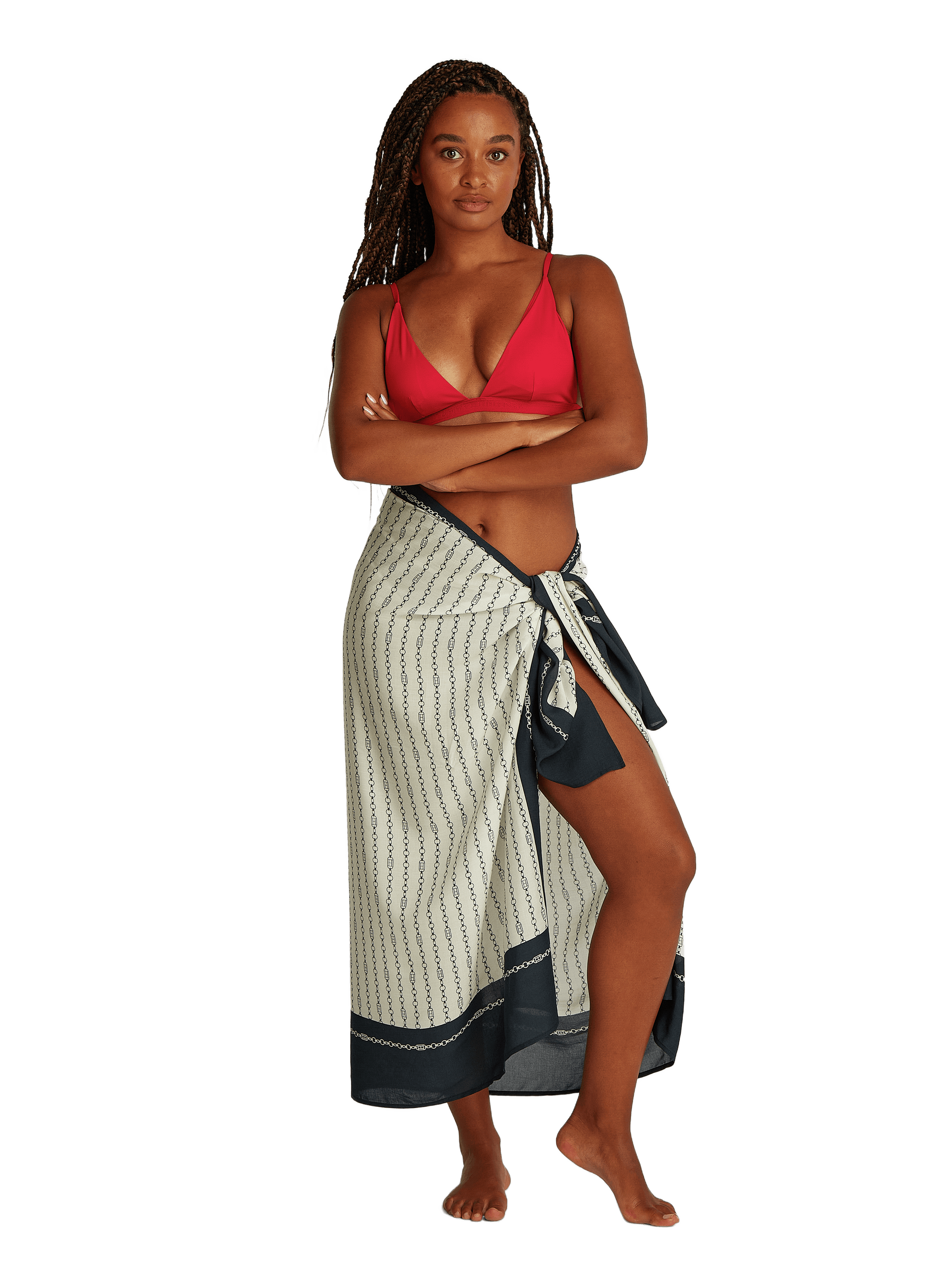 Haut de bikini triangle  TOMMY HILFIGER Rose