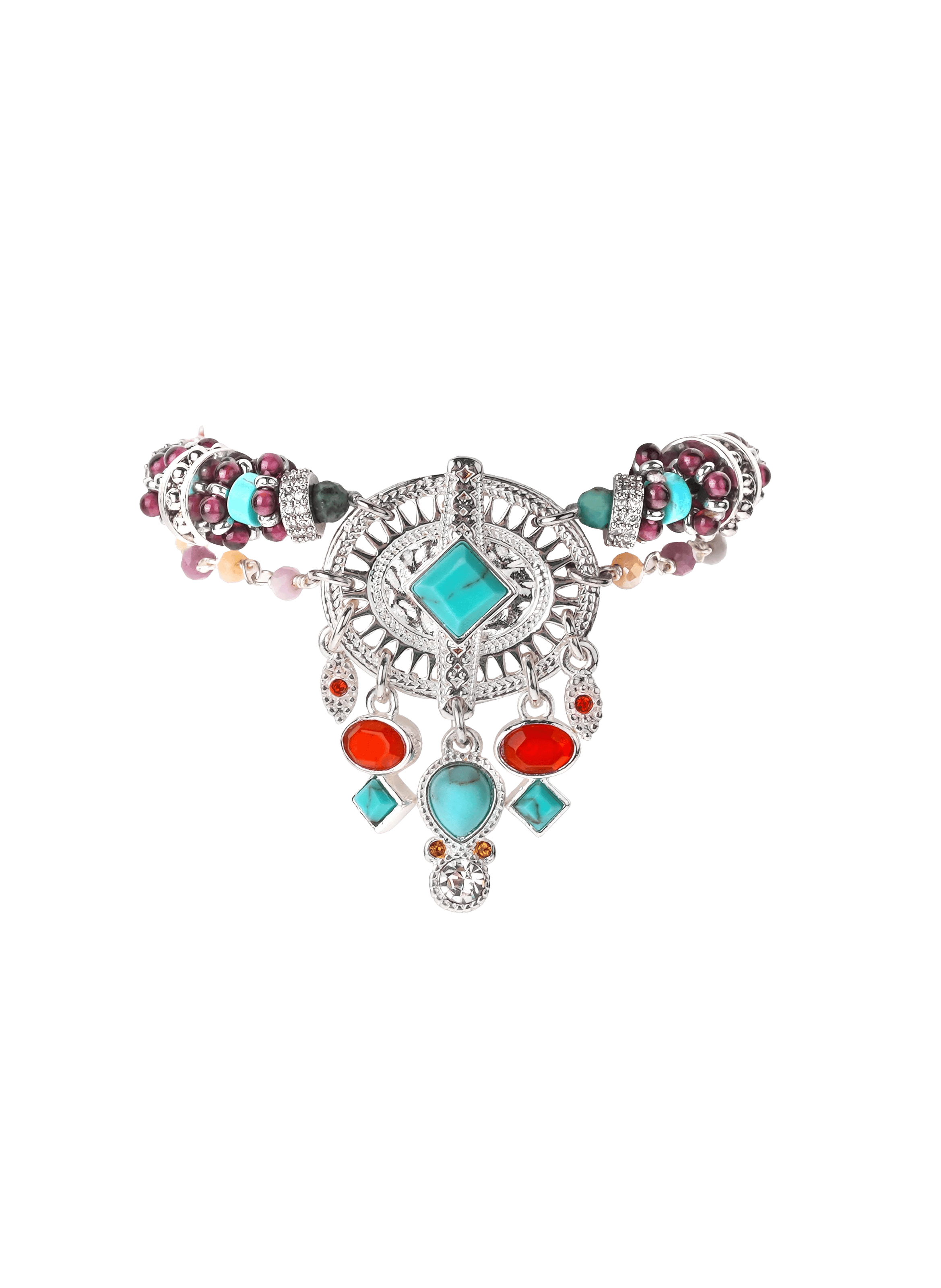 Bracelet manchette multiliens avec fermoir aimanté herrera HIPANEMA Argent