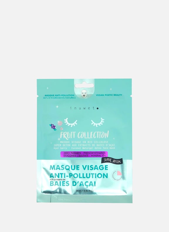 Fruit Collection - Detox Anti-Pollution Face Mask - Acai Berries by INUWET INUWET Fruit Collection - Detox Anti-Pollution Face Mask - Acai Berries