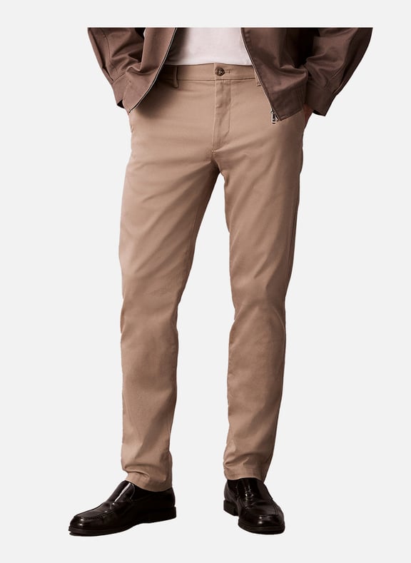 Slim-fit chinos Brown by CALVIN KLEIN CALVIN KLEIN Slim-fit chinos Brown