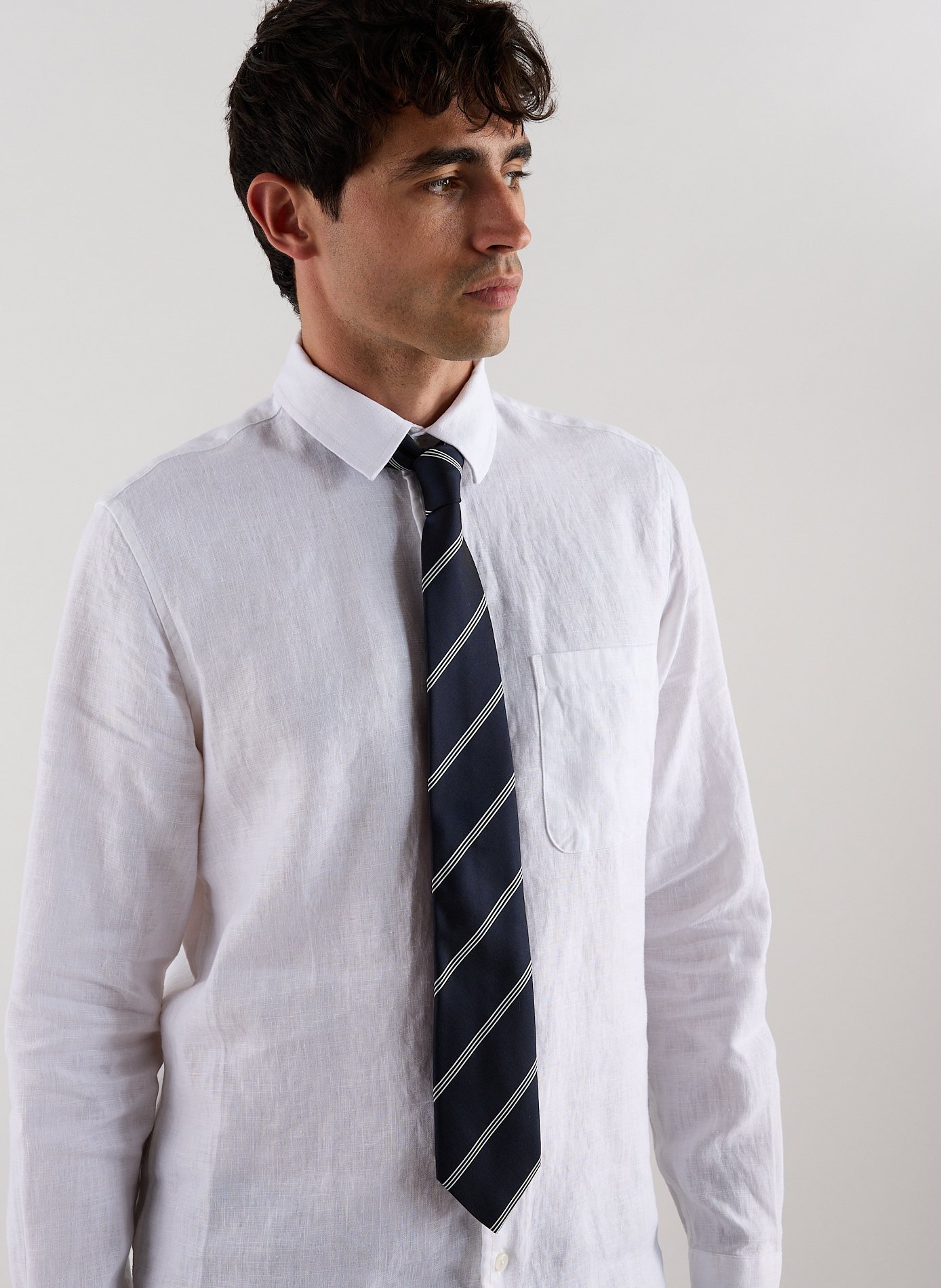 Silk Striped Tie AU PRINTEMPS PARIS Multicolour