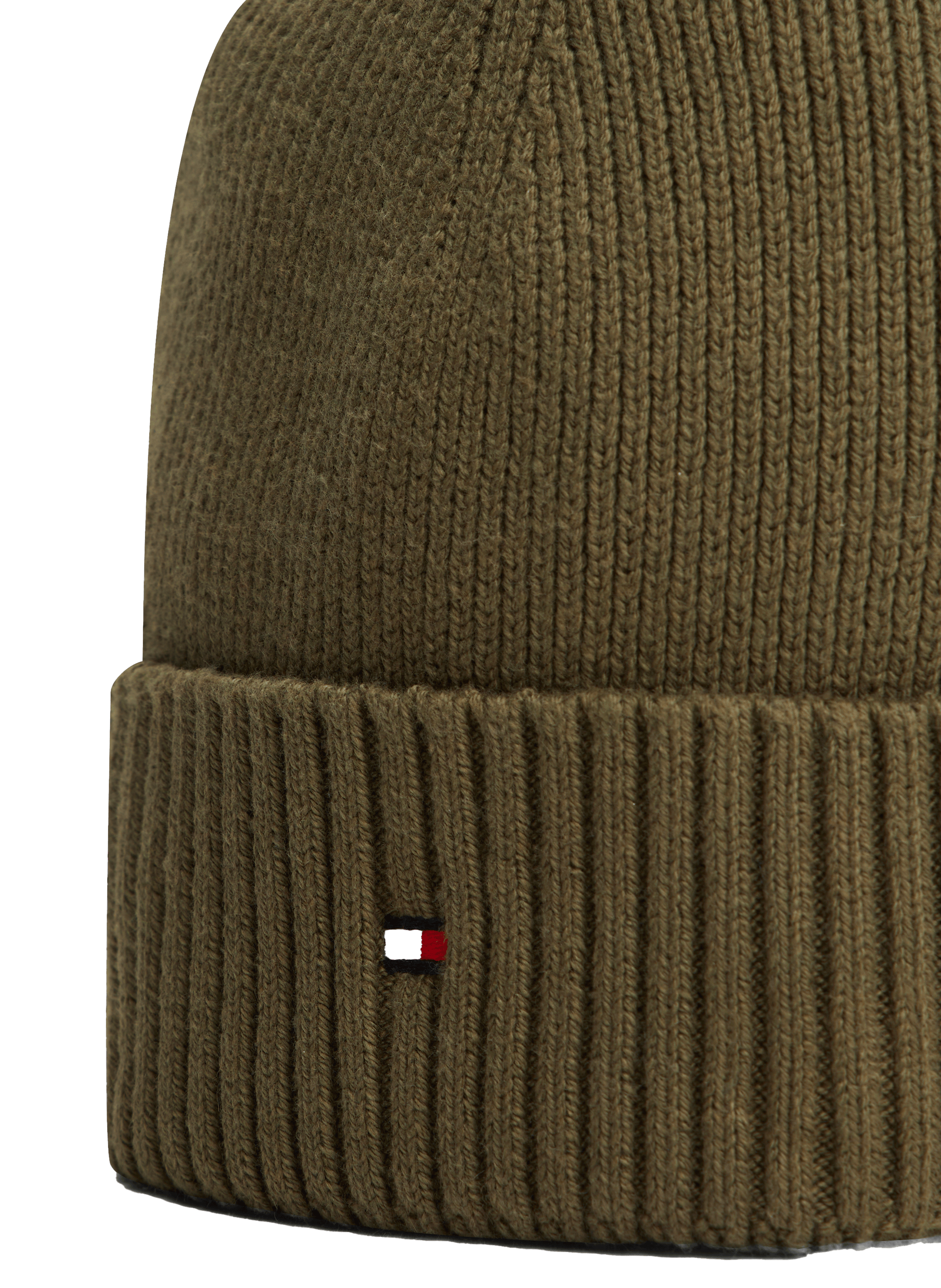 Cotton beanie TOMMY HILFIGER Khaki