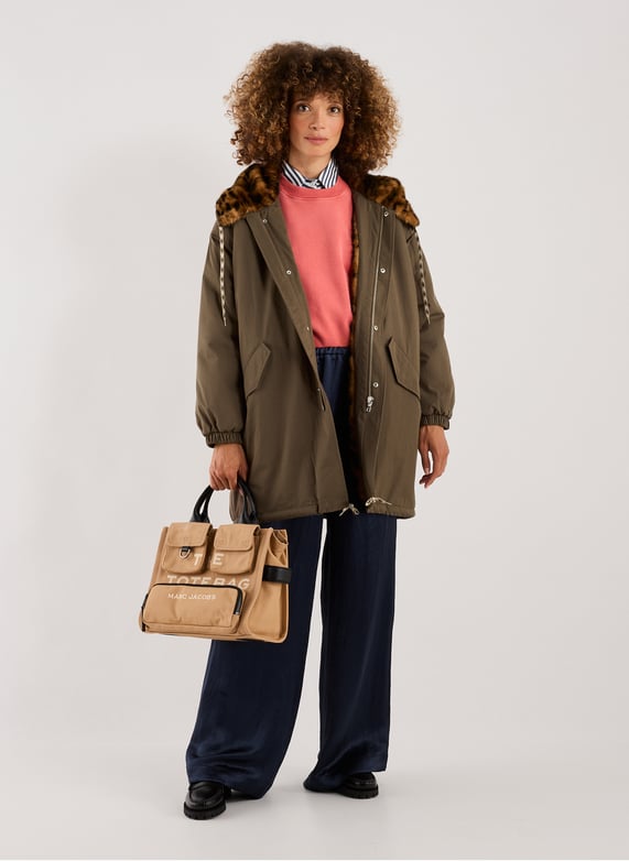 Manteau droit en coton mélangé | Marron by BELLEROSE Manteau droit en coton mélangé Marron