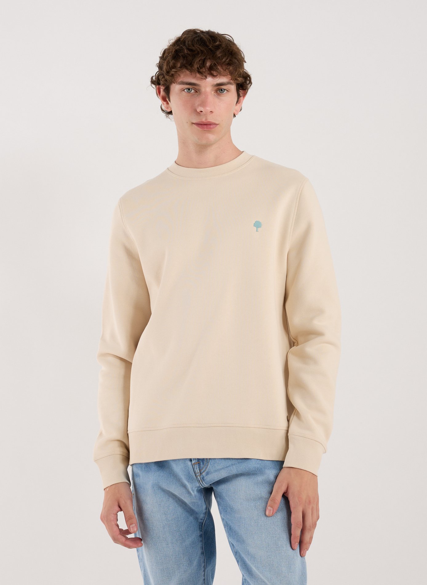 FAGUO Sweatshirt en coton Beige