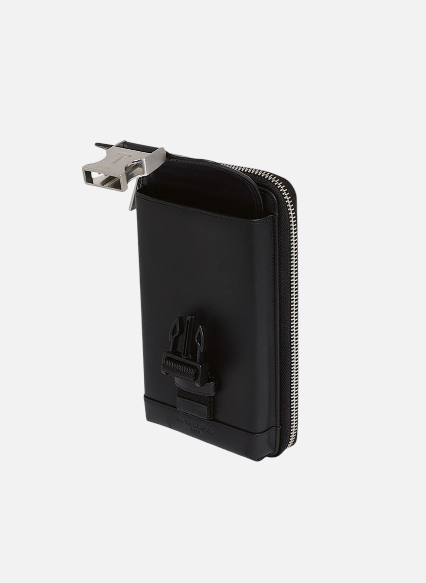 Etui téléphone maurice en cuir lisse LE TANNEUR Noir