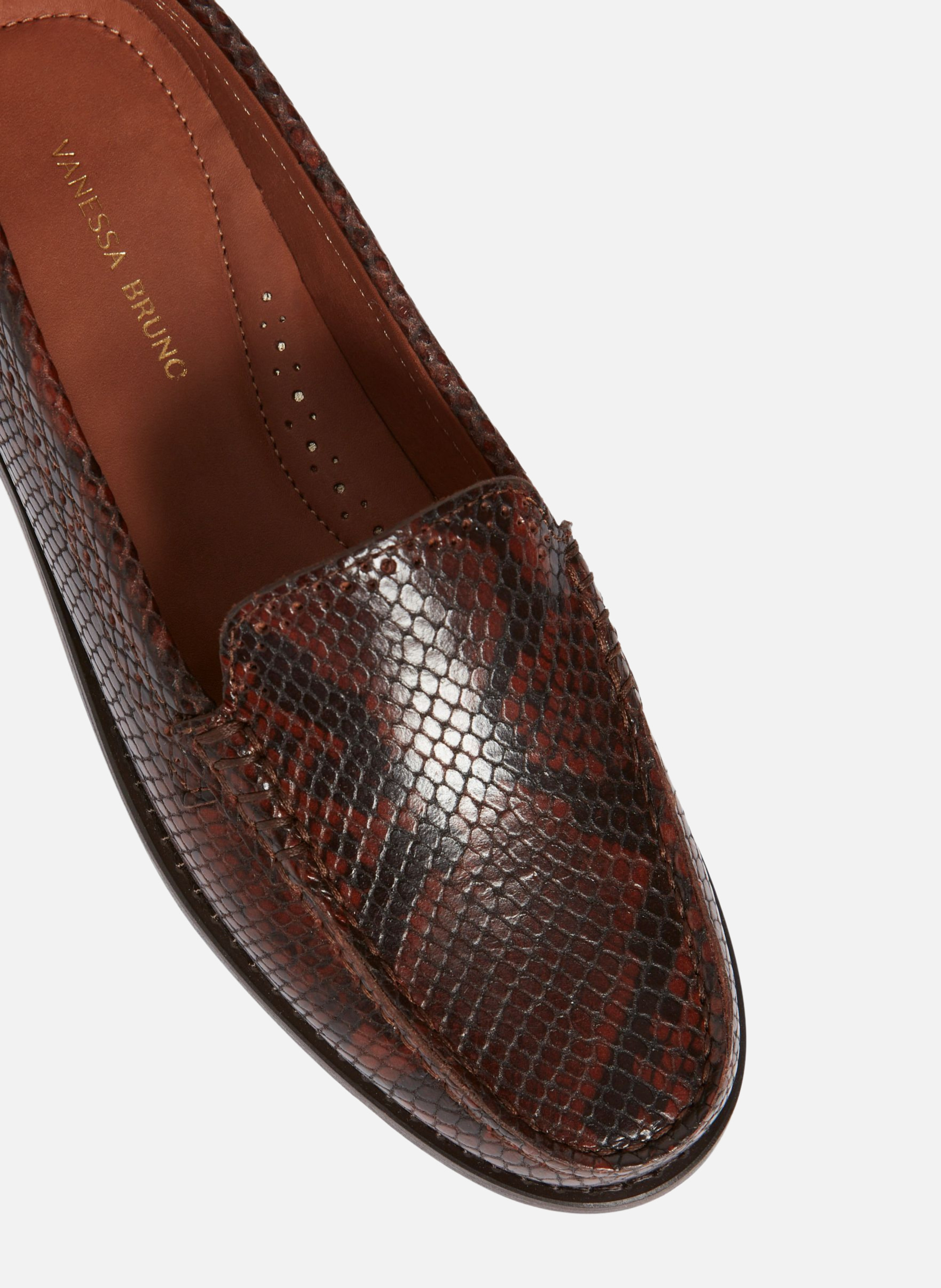 Mocassin en cuir VANESSA BRUNO Marron