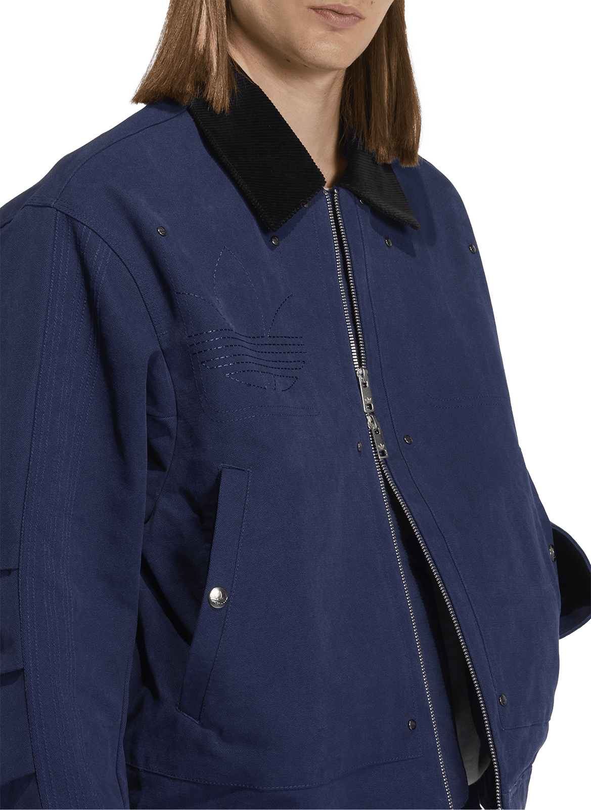 Veste Bomber avec clous ADIDAS Bleu