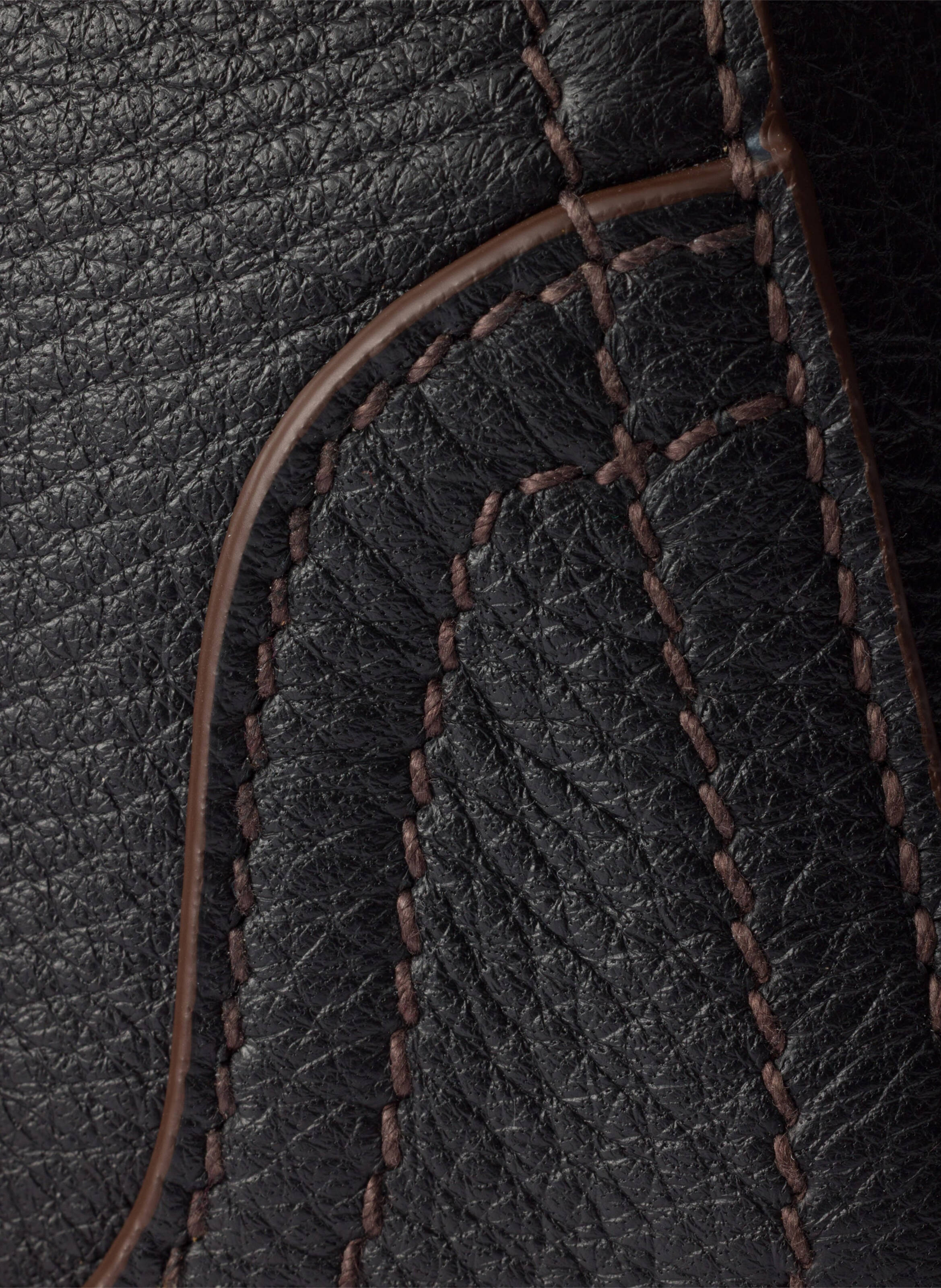 Grand cabas en cuir PRADA Noir