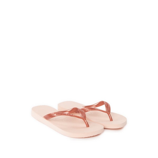 Havaianas Tongs Slim À Logo In Pink