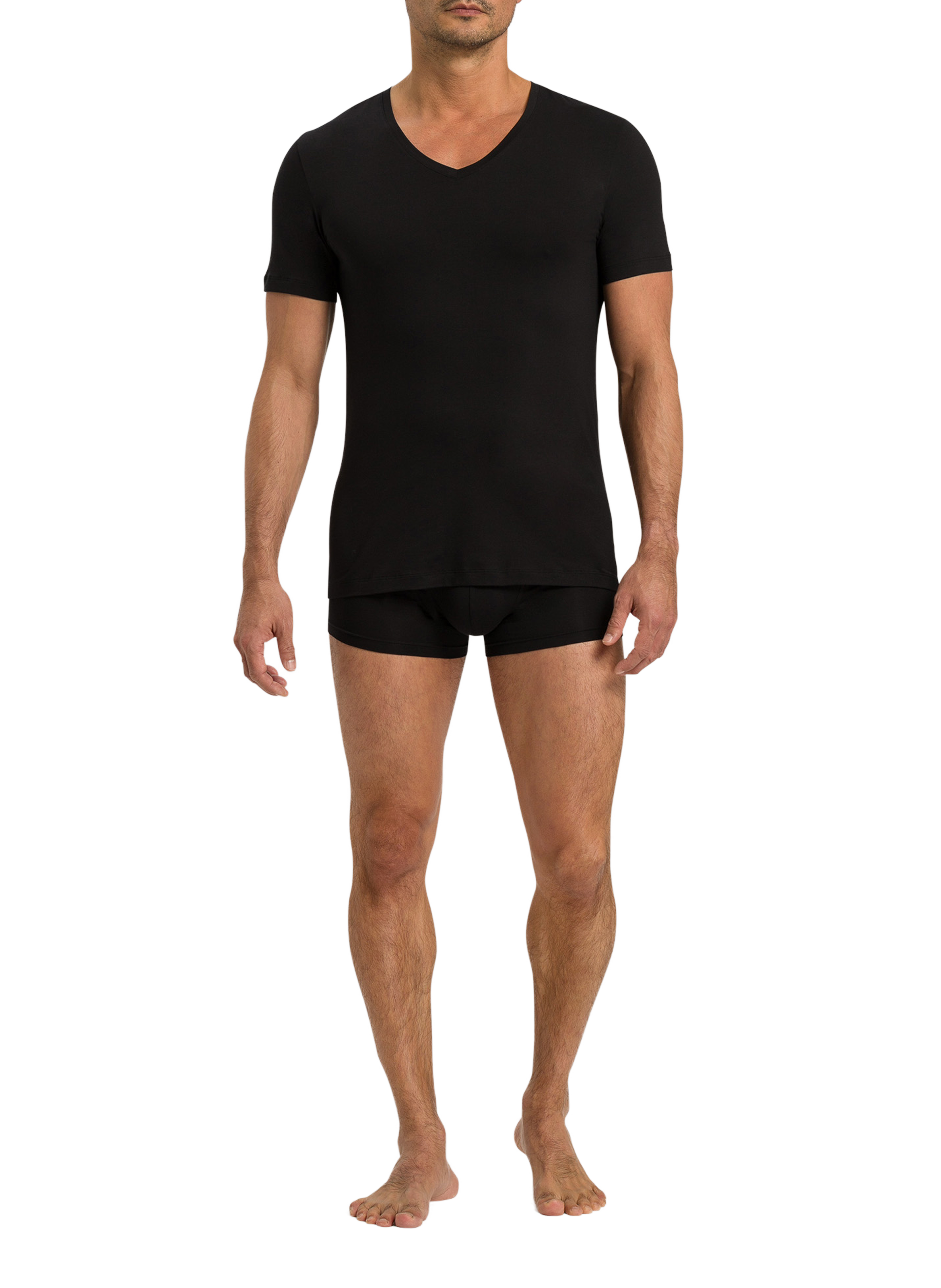 Boxer en coton stretch Noir