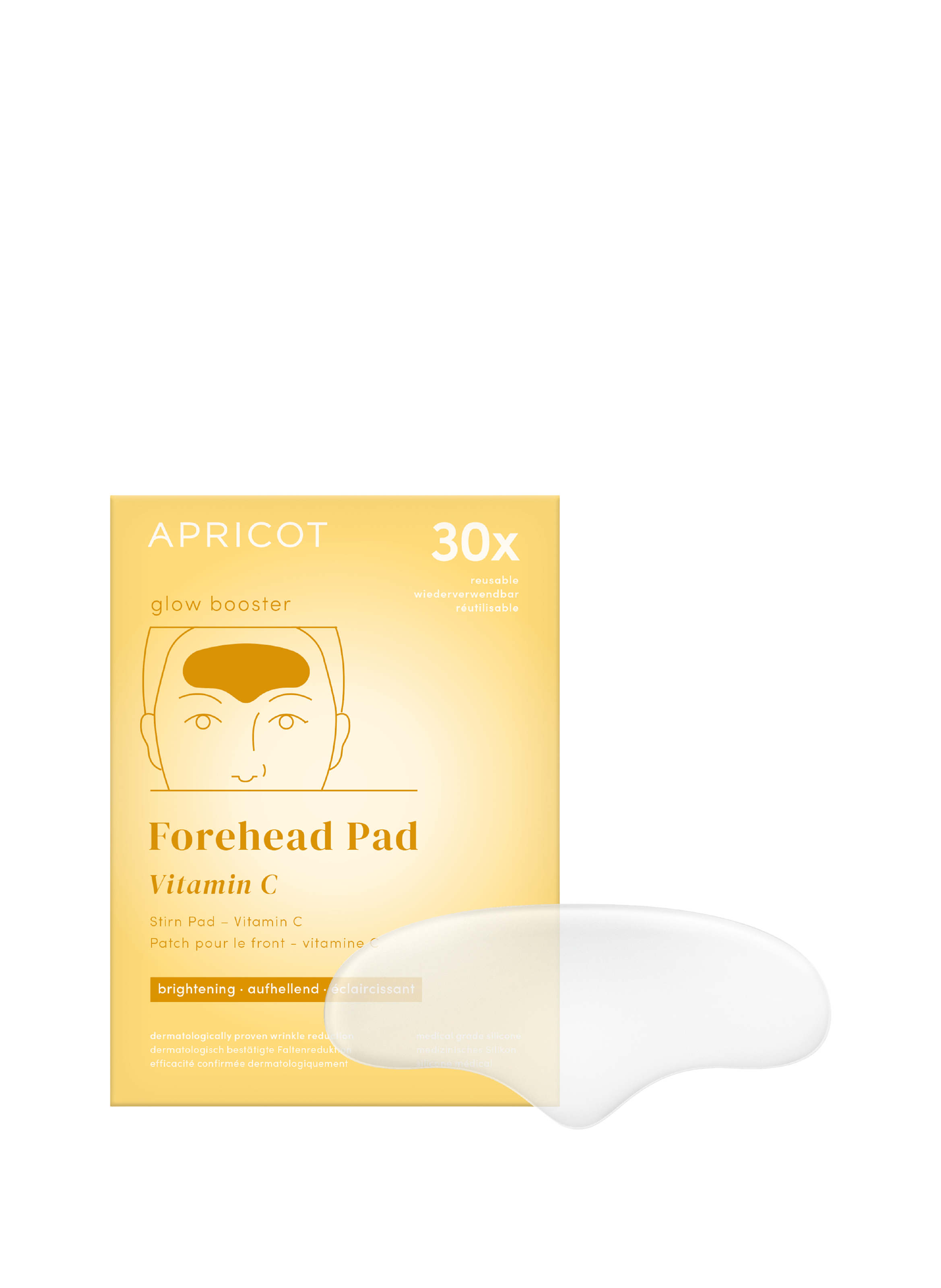 Pad front réutilisable à la vitamine C APRICOT No color