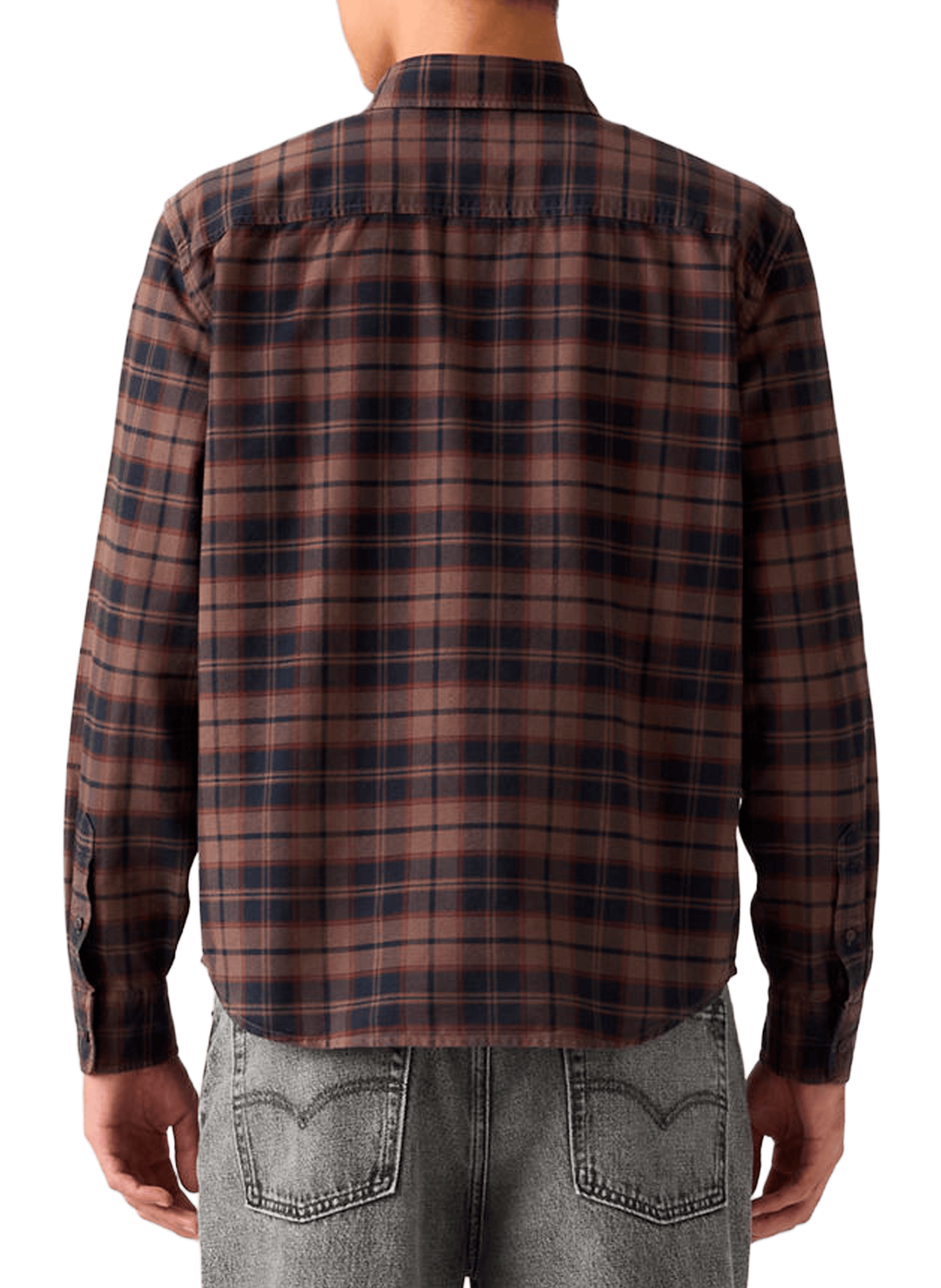 Chemise à carreaux Authentic en coton LEVI'S Marron