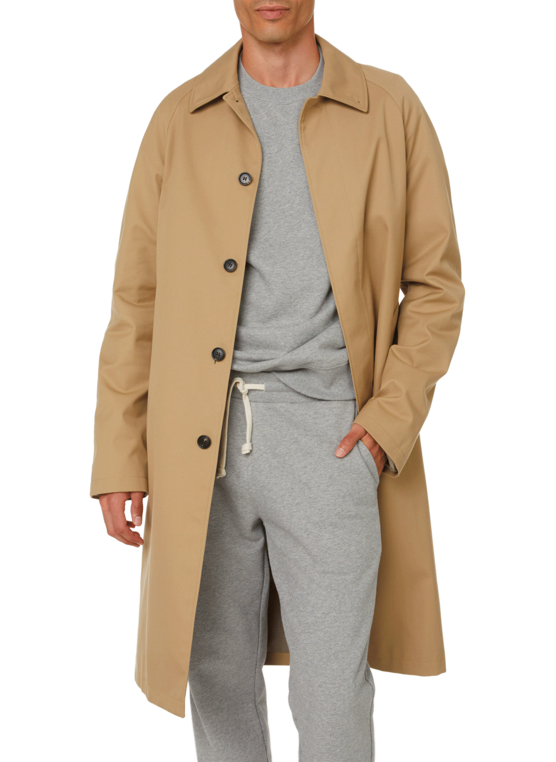Trench Abym en coton mélangé SAISON 1865 Beige
