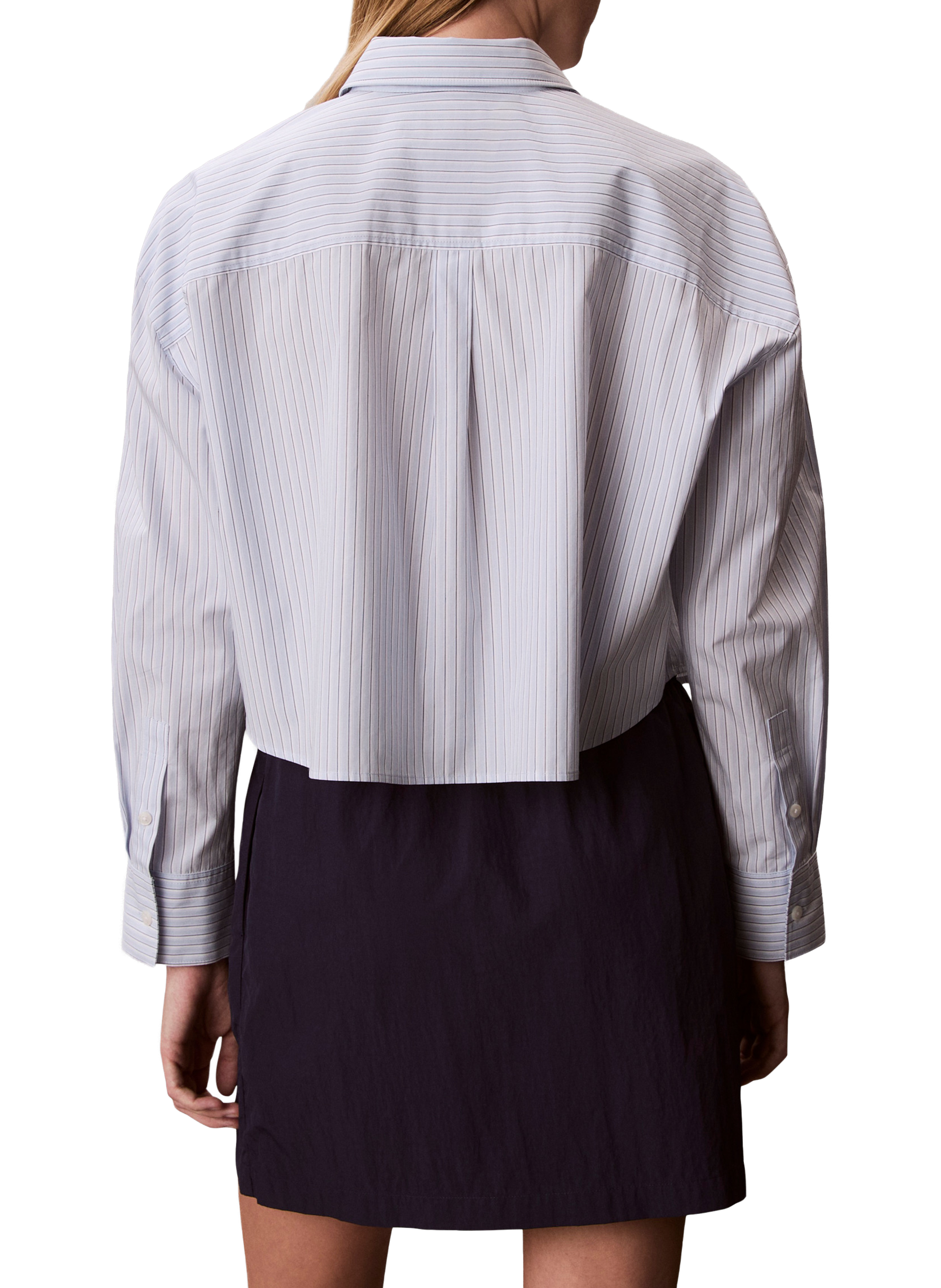 Chemise rayée à logo CALVIN KLEIN Multicolore