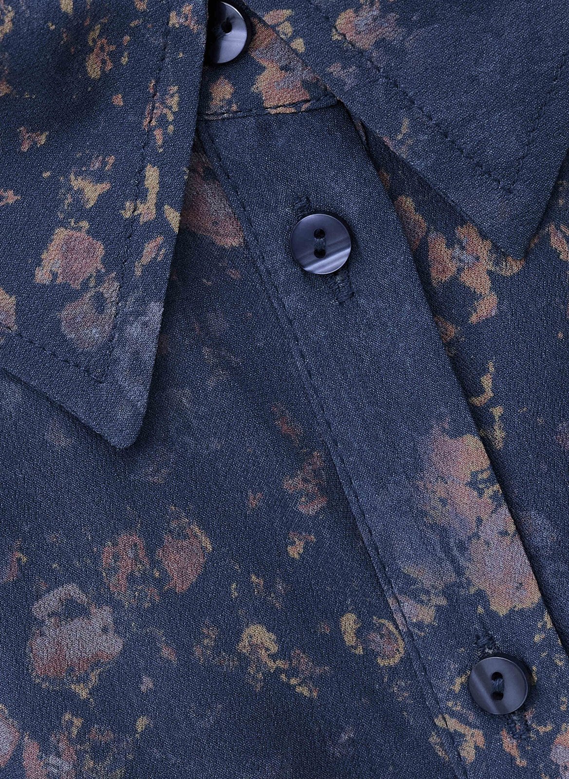 Robe midi ample imprimée norma BA&SH Bleu