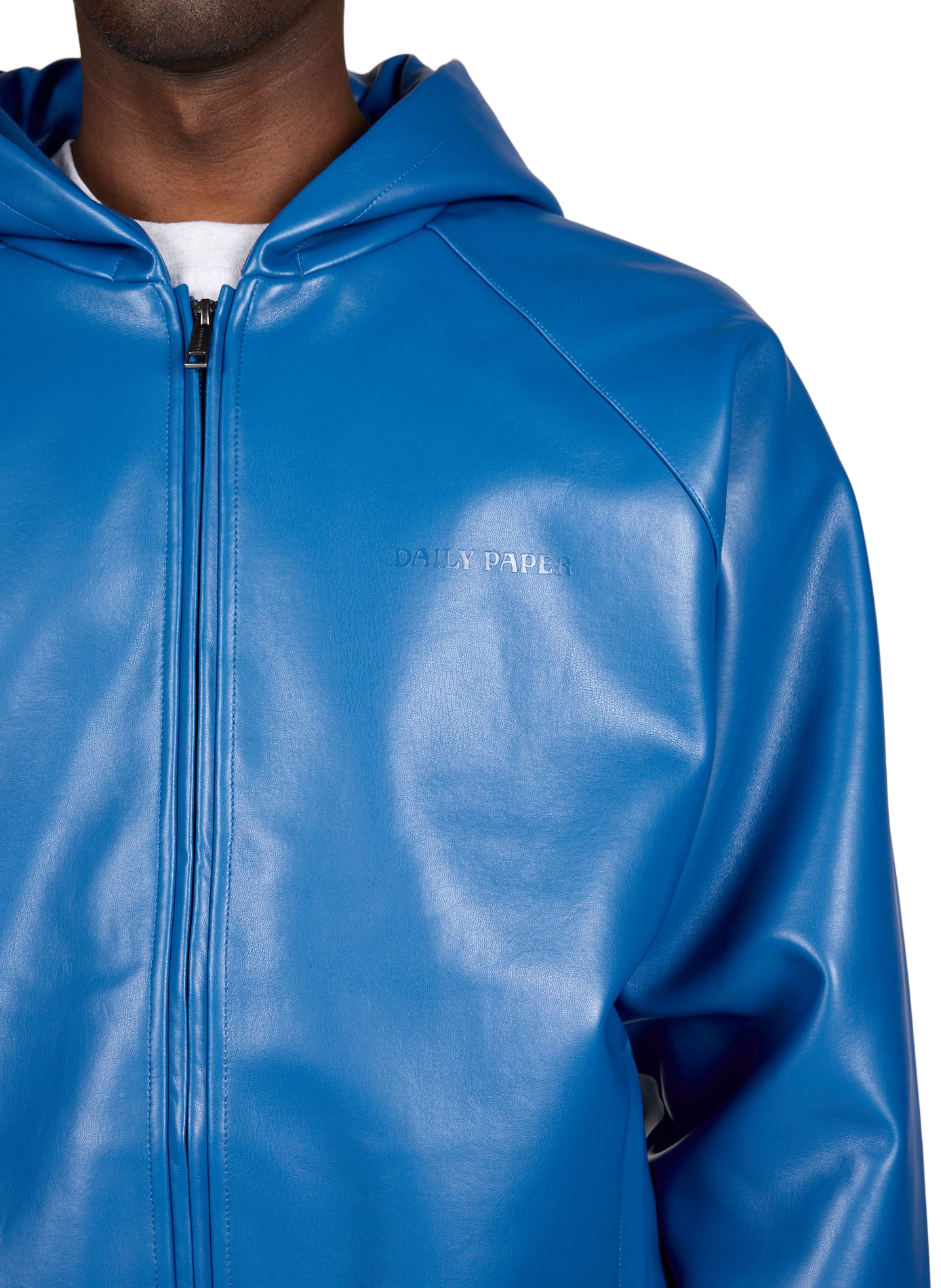 Solid Hooded Zip-Up Jacket DAILY PAPER Blue