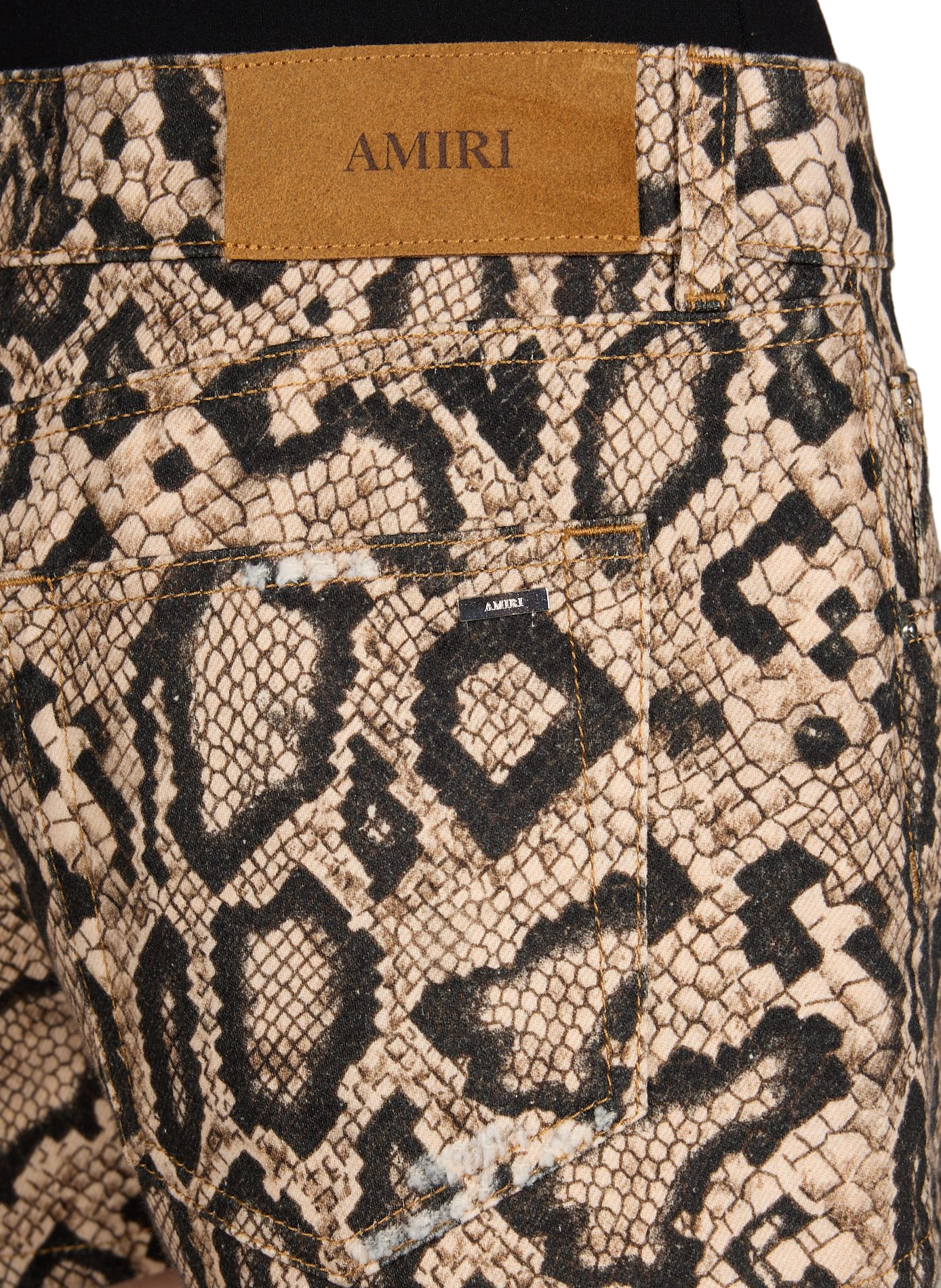 Mini short imprimé animalier en coton AMIRI Multicolore