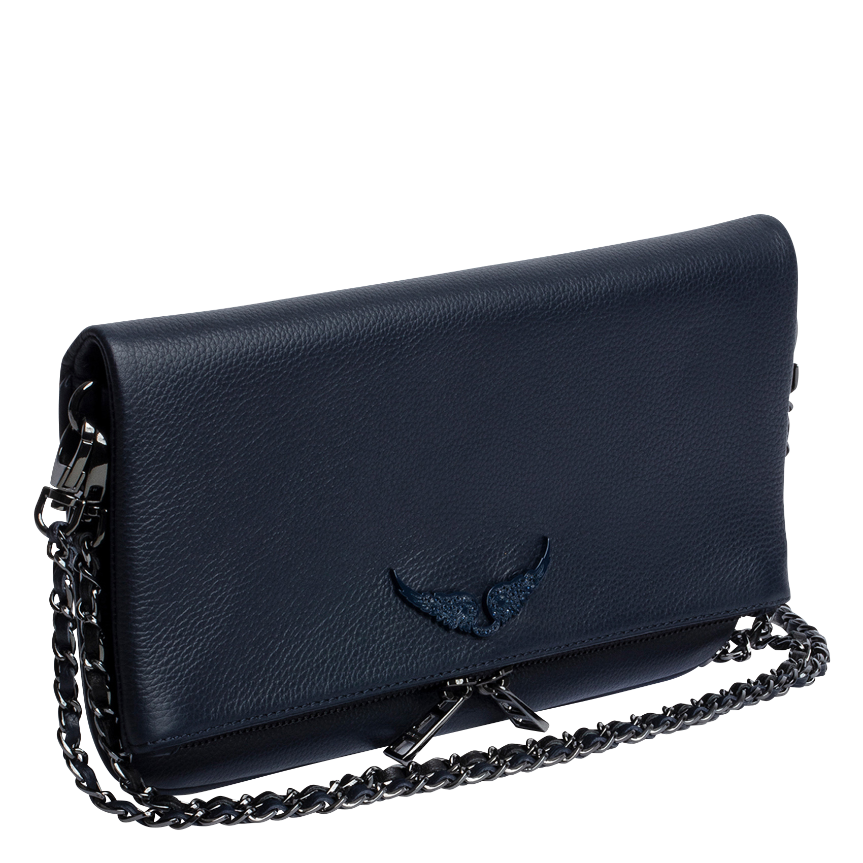 Pochette en cuir ZADIG&VOLTAIRE Bleu