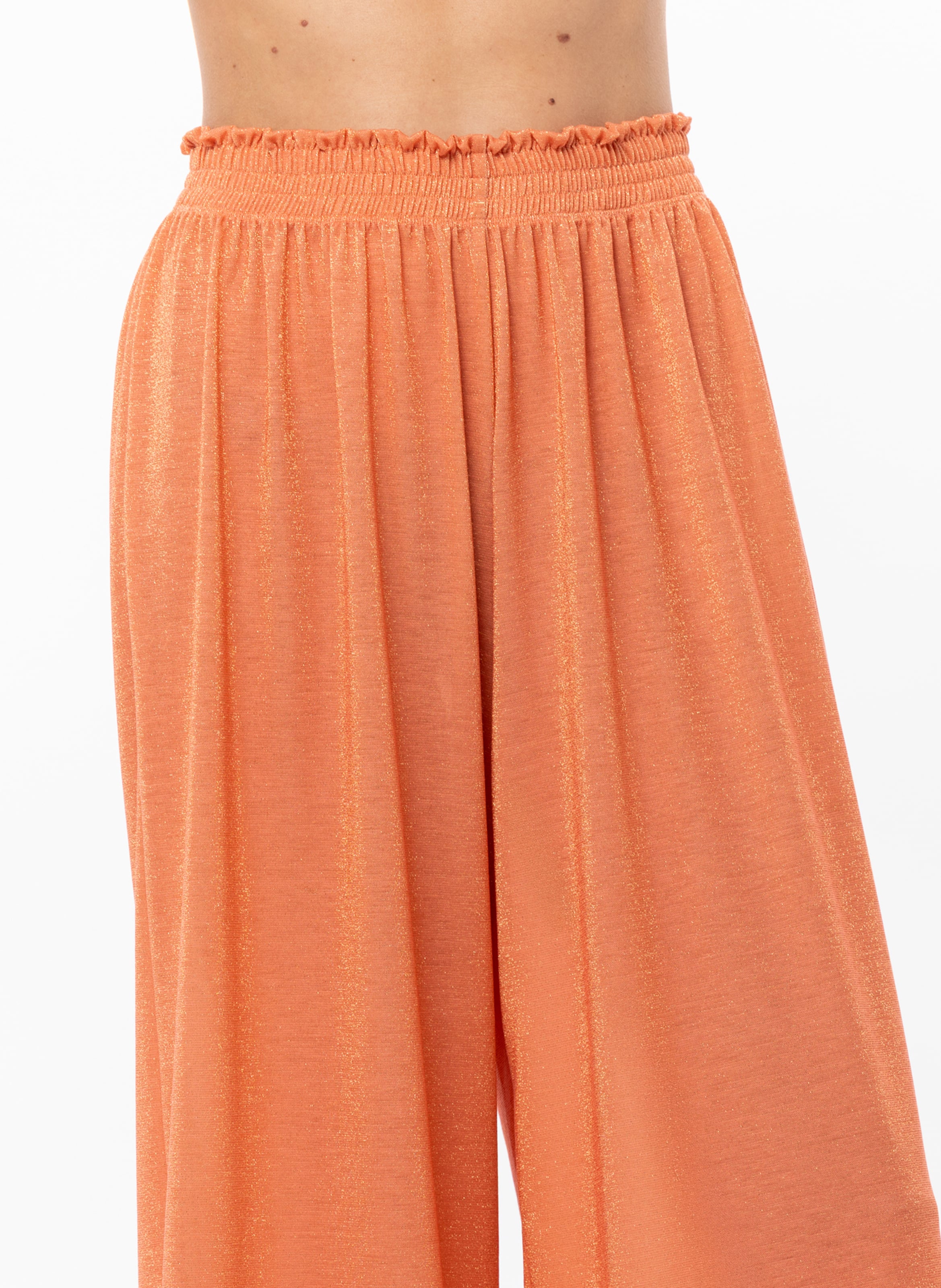 Pantalon en maille lurex coco 280 LE CHAT Orange