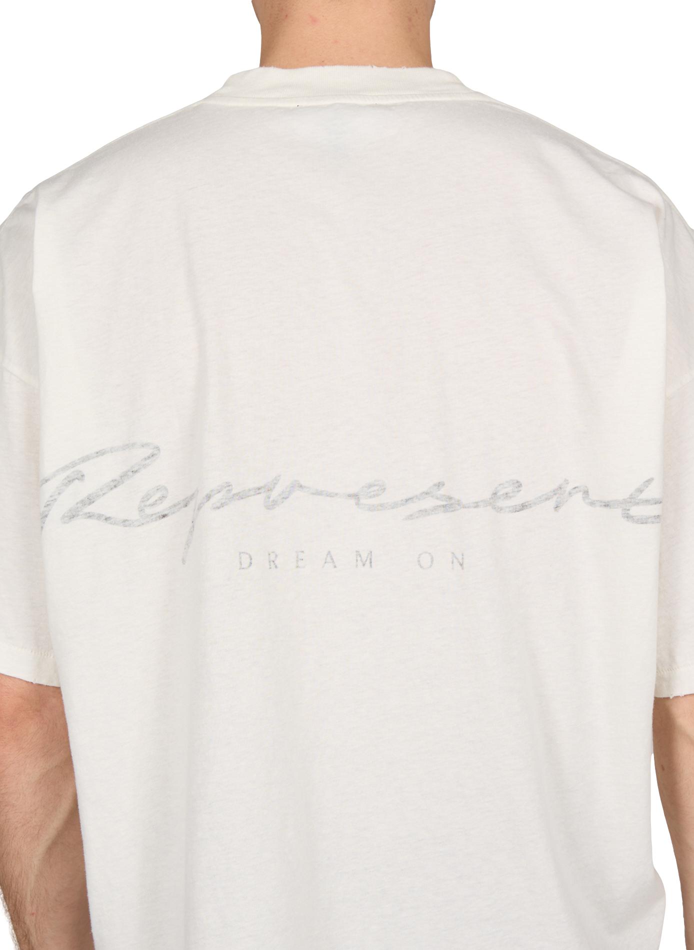 T-shirt imprimé en coton mélangé REPRESENT Blanc