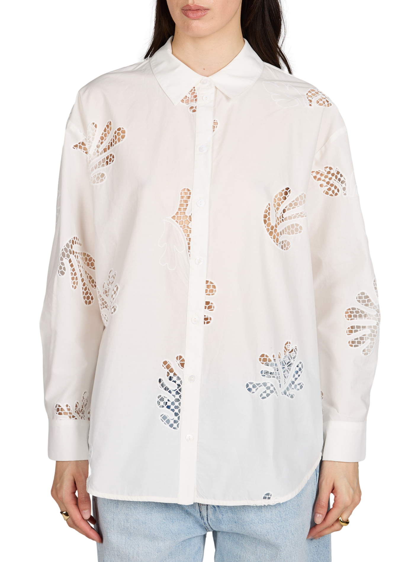 Blouse Loula en coton SUNCOO Beige