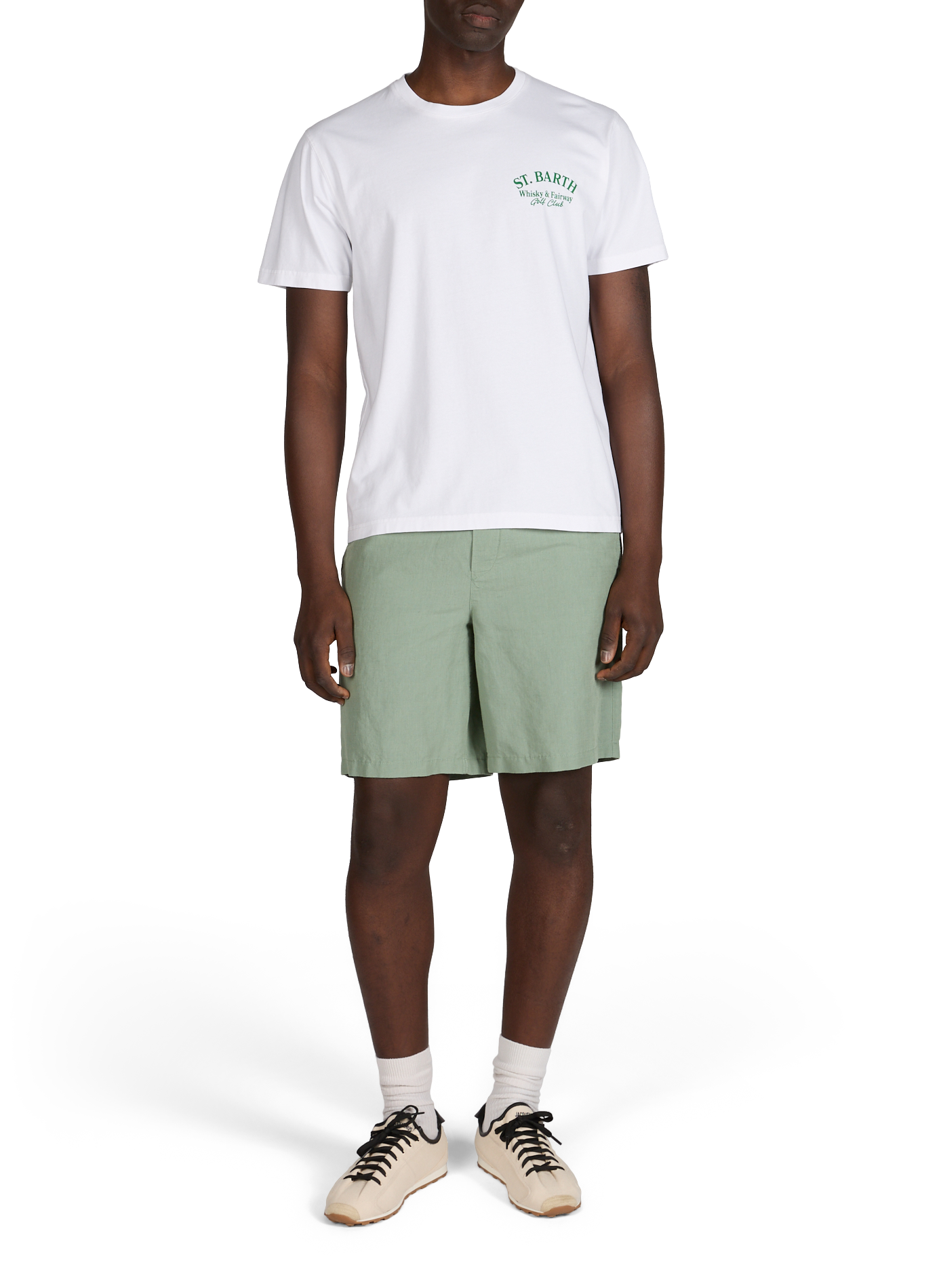 Straight cotton t-shirt MC2 SAINT BARTH White