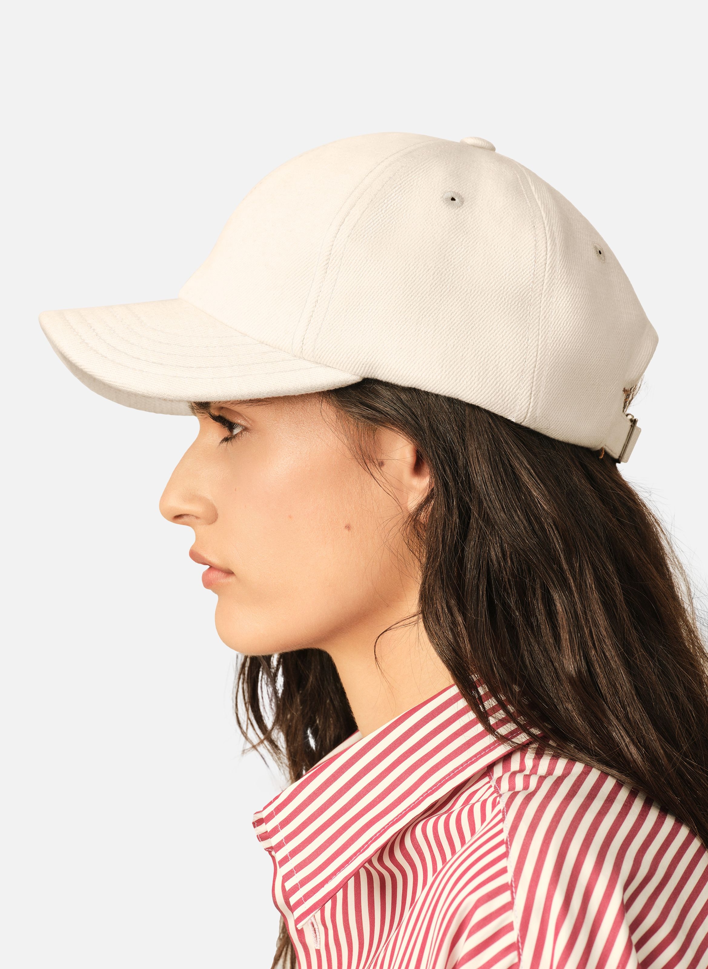 Casquette ami de coeur flèche unisexe en coton AMI PARIS Blanc