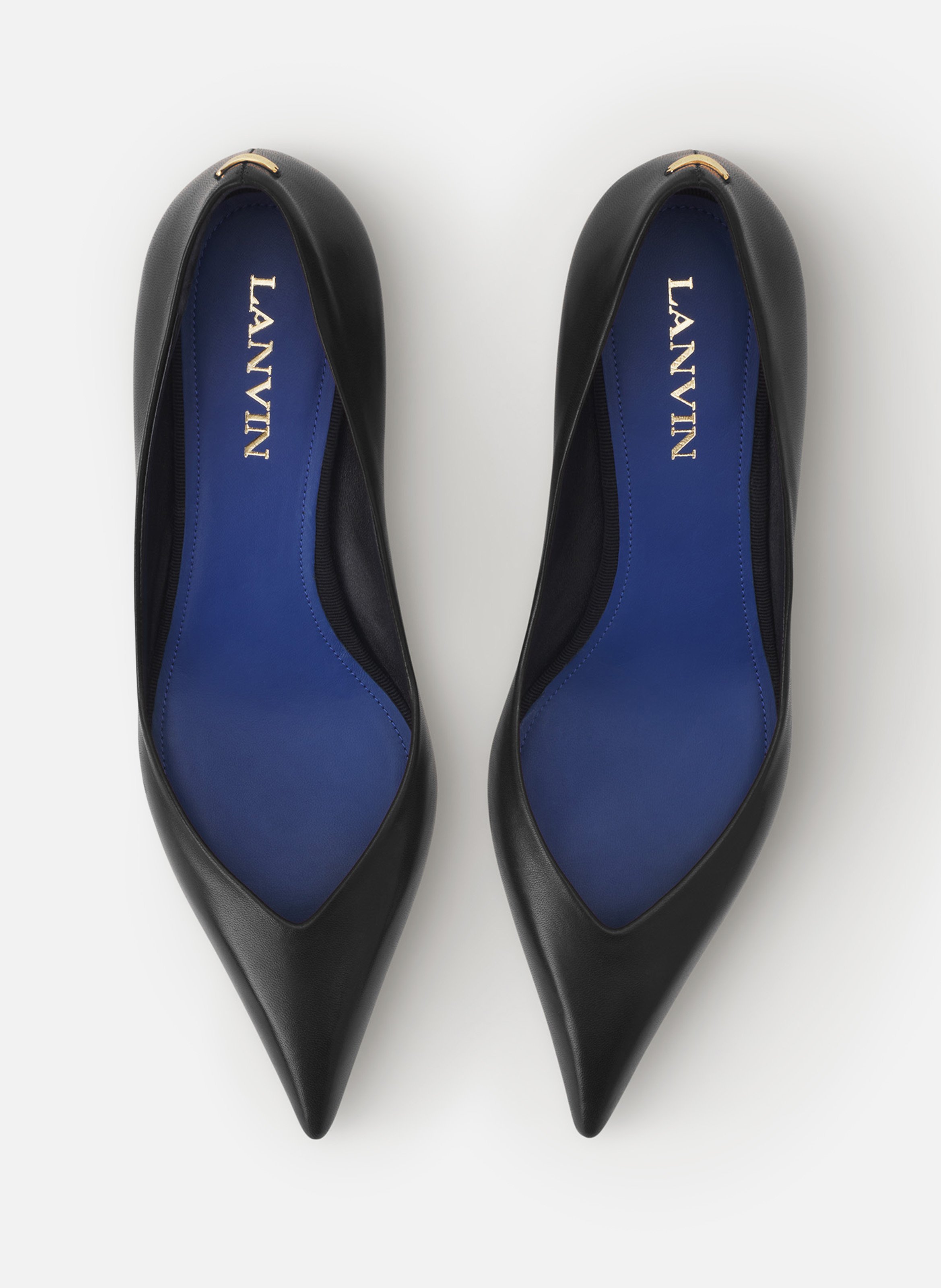 Escarpin midnight step en cuir LANVIN Noir