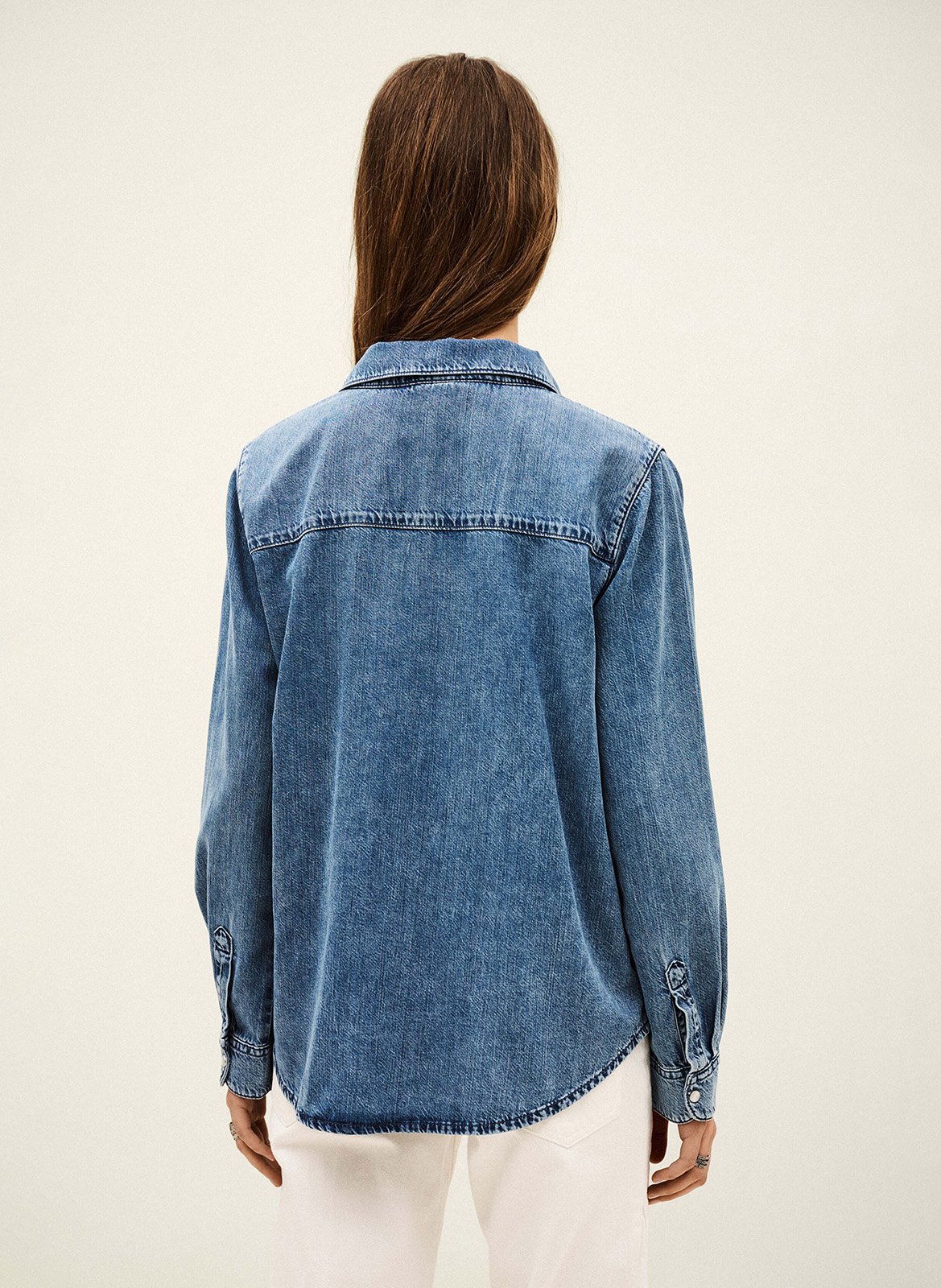 Adali classic collar straight shirt BA&SH Blue