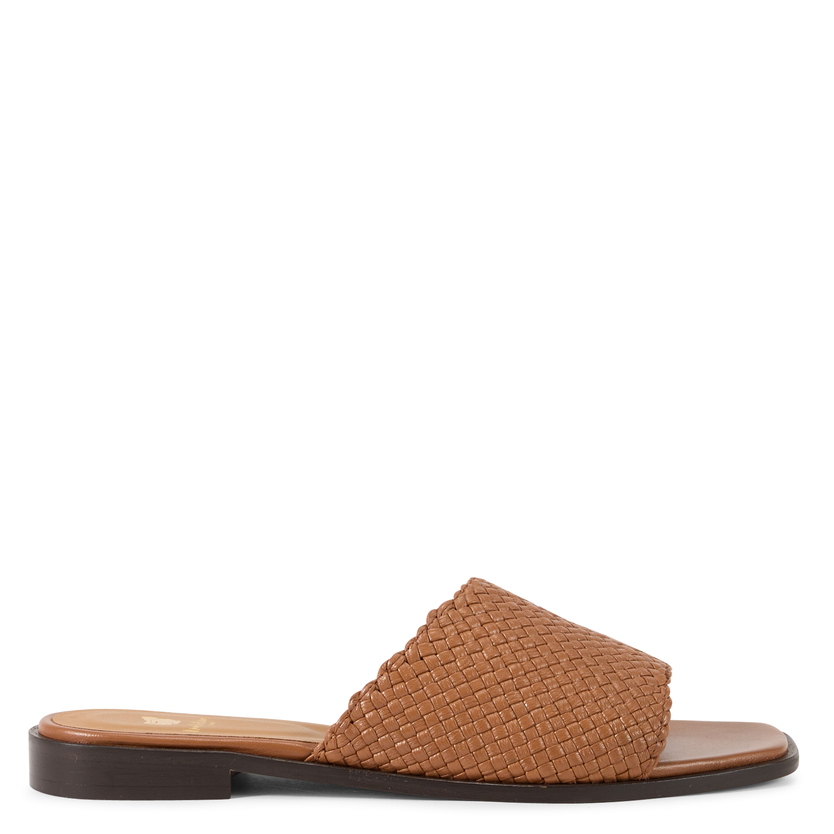 Mules tressées en cuir praia BOBBIES Marron