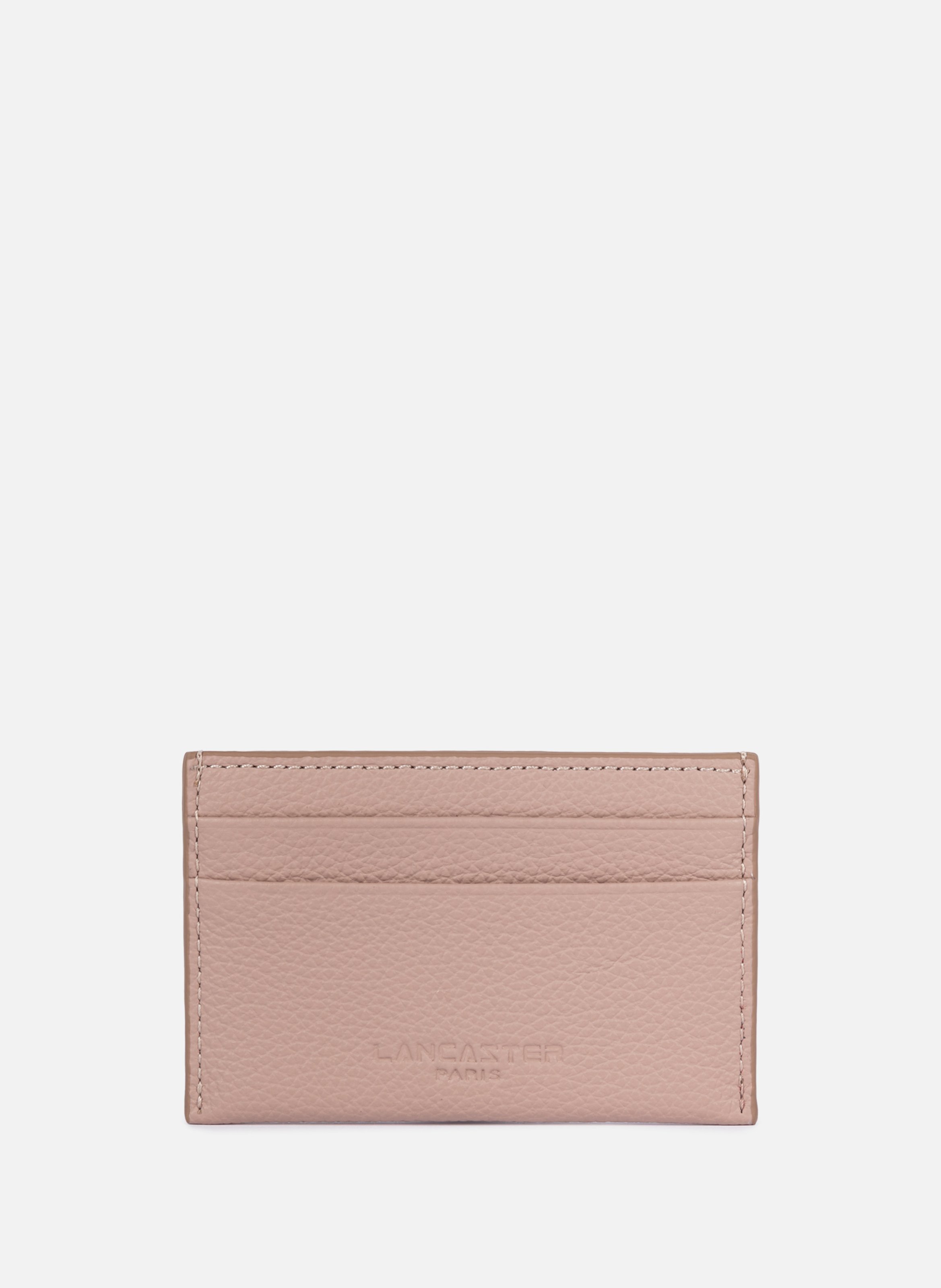 Porte-cartes - foulonné pm LANCASTER Beige